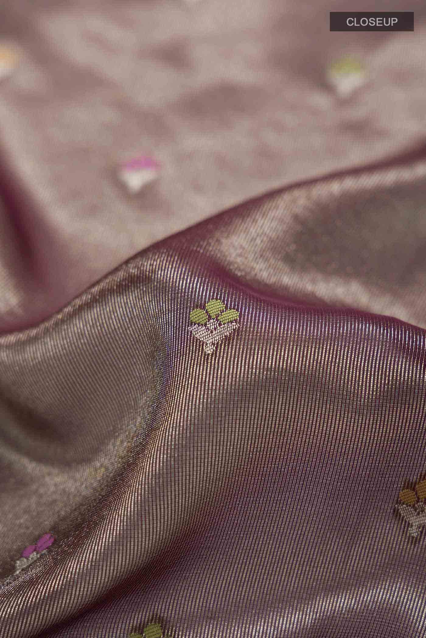 Brown Banarasi Silk Saree - Image 2