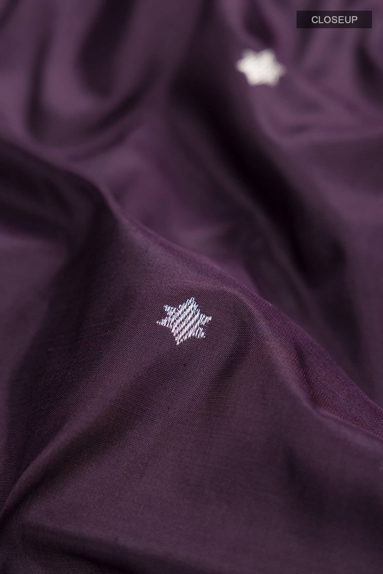 Violet Banarasi Silk Saree - Image 3