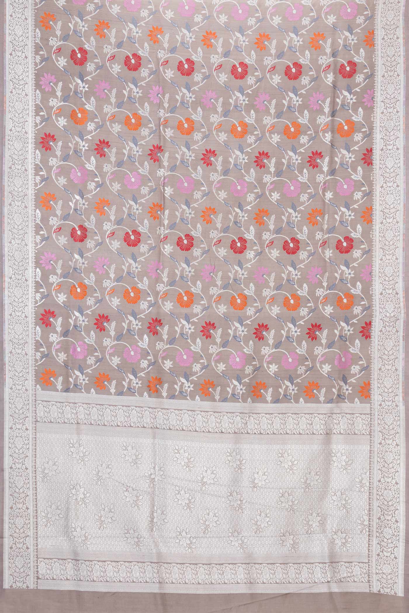 Brown Dual Tone Banarasi Silk Saree - Image 6