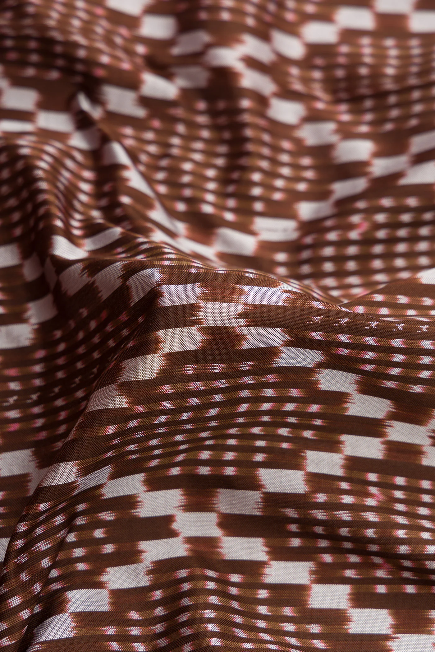 Brown Pochampally Silk Saree - Image 2