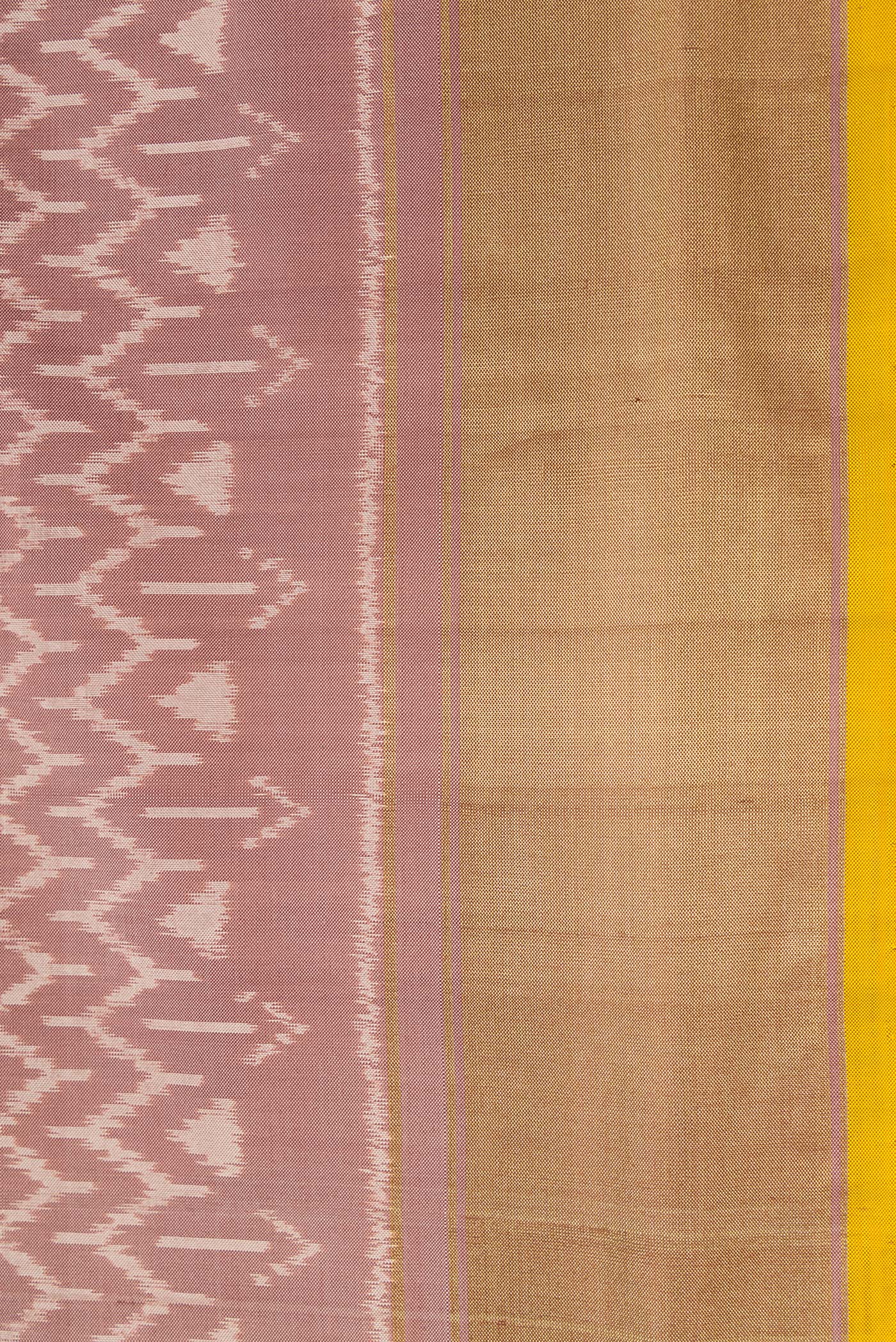 Mauve Pochampally Silk Saree - Image 3
