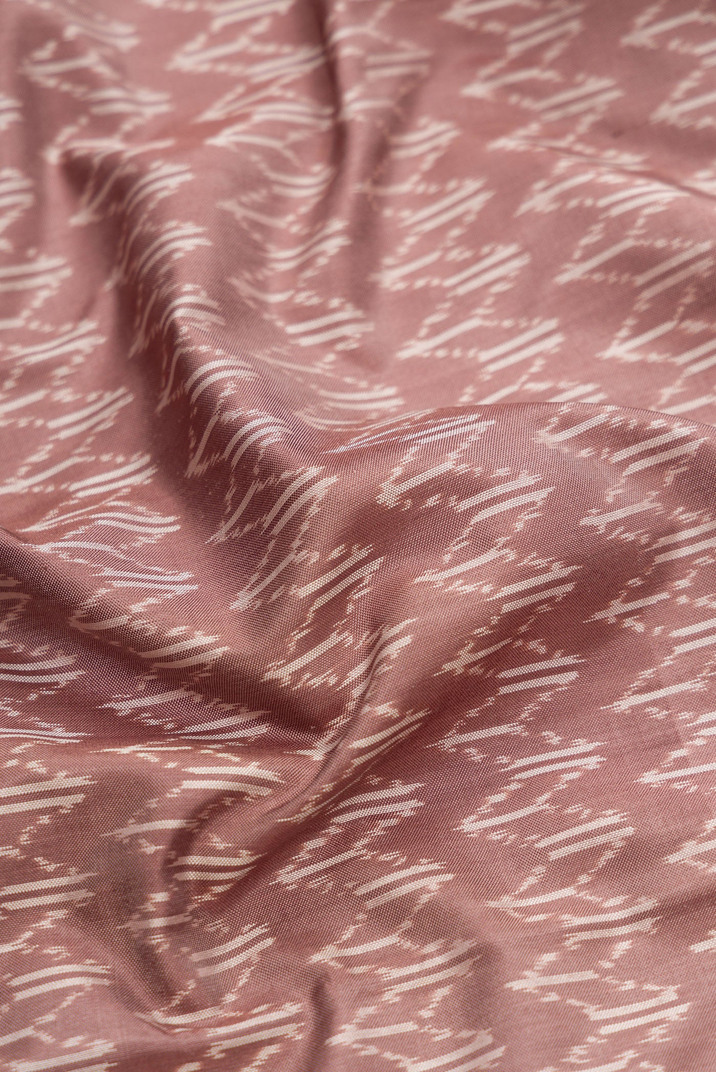 Mauve Pochampally Silk Saree - Image 2