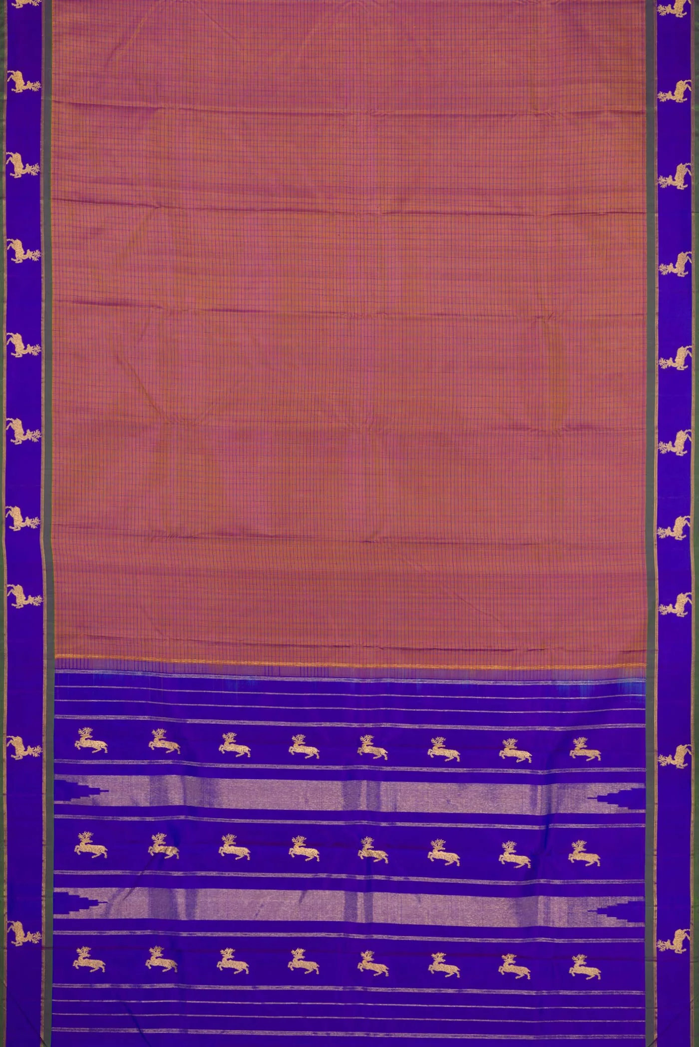Pink Kanchipuram Silk Saree - Image 6