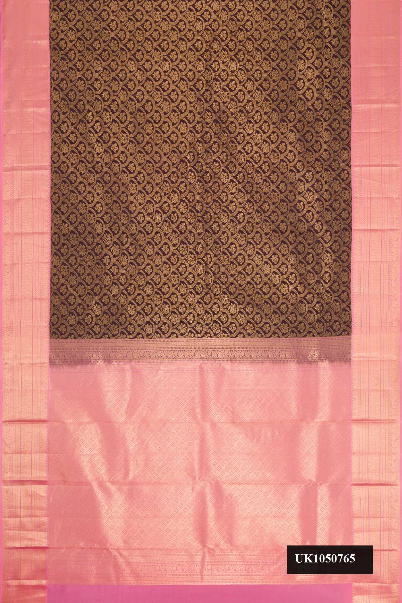 Brown Dual Tone Kanchipuram Silk Saree