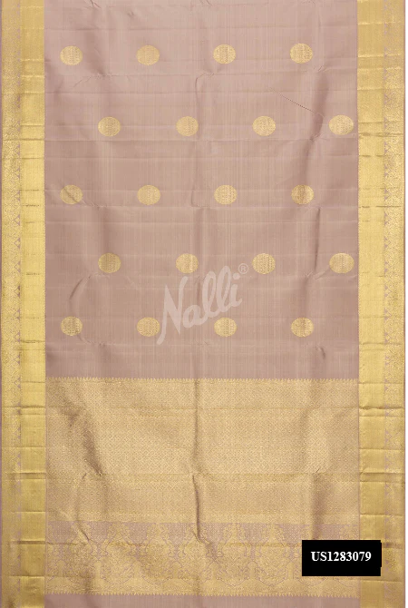 Brown Dual Tone Kanchipuram Silk Saree