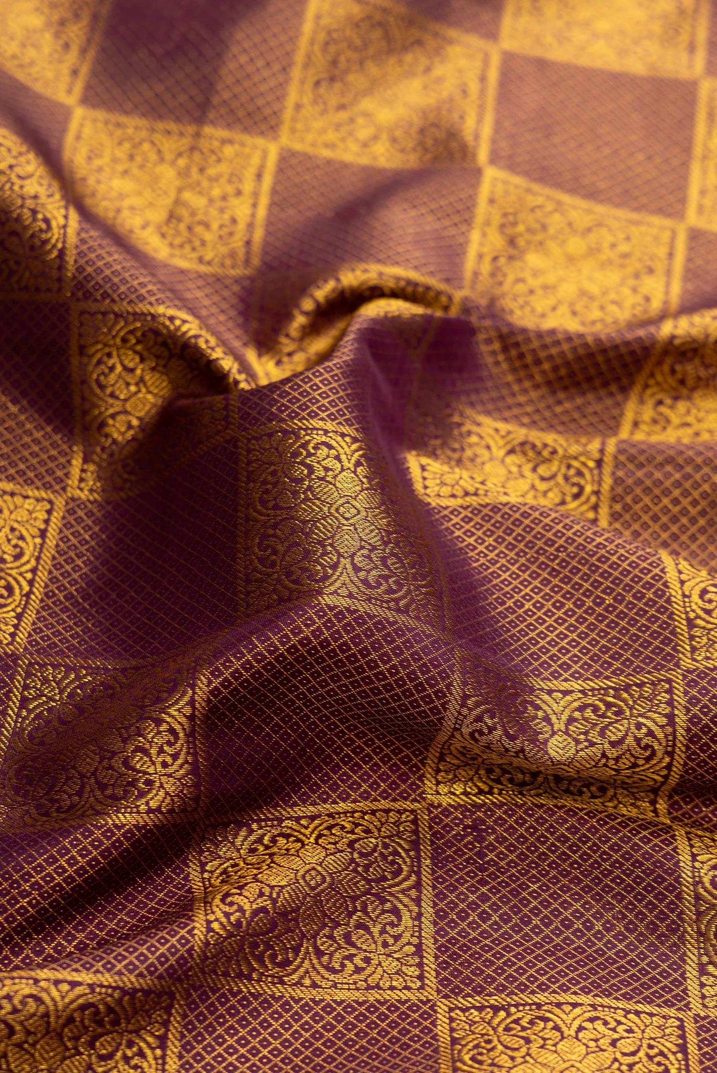 Purple Kanjivaram Silk Saree - Image 2
