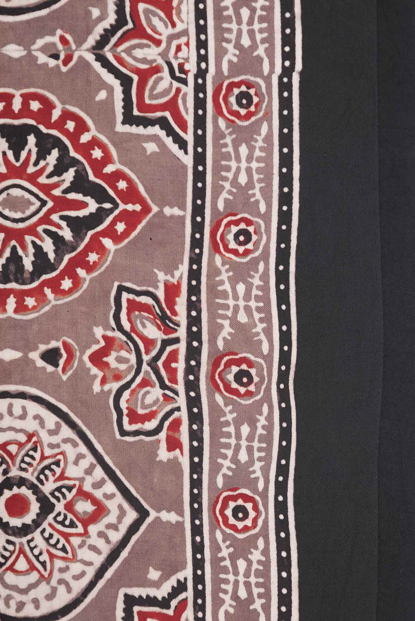 Brown Dual Tone Linen Saree - Image 3