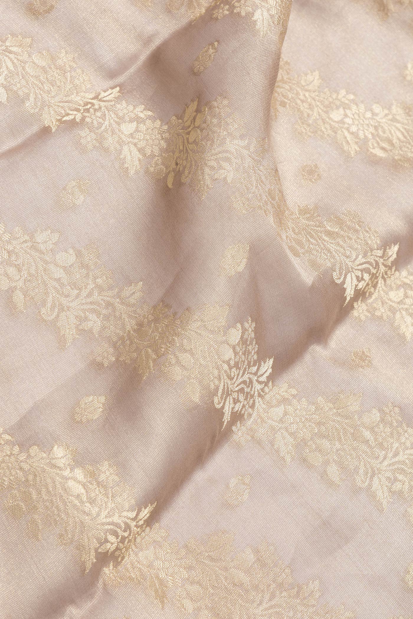 Beige Mysore Georgette Saree - Image 2