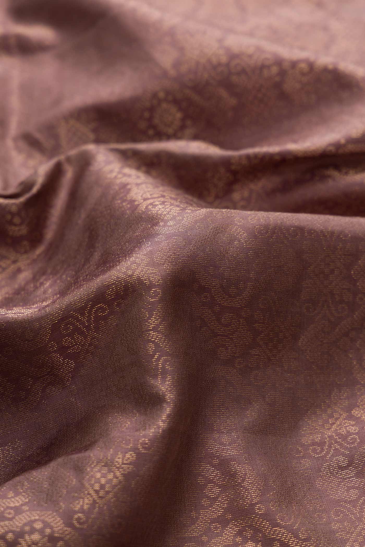 Brown Dual Tone Soft Silk Saree - Image 2