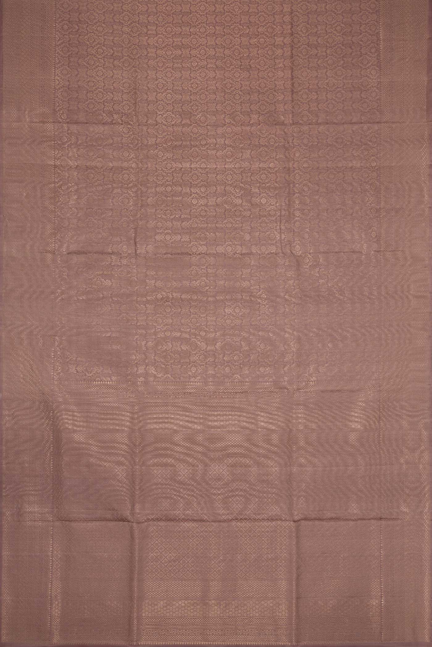 Brown Dual Tone Soft Silk Saree - Image 6