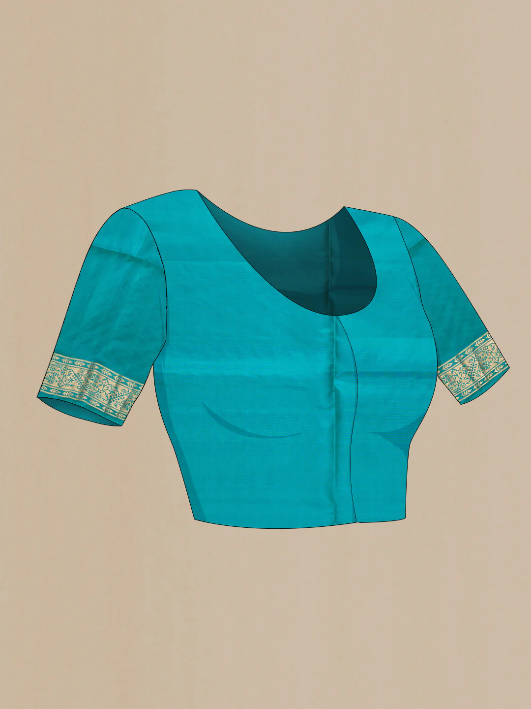 Grey Soft Silk Saree - Image 5
