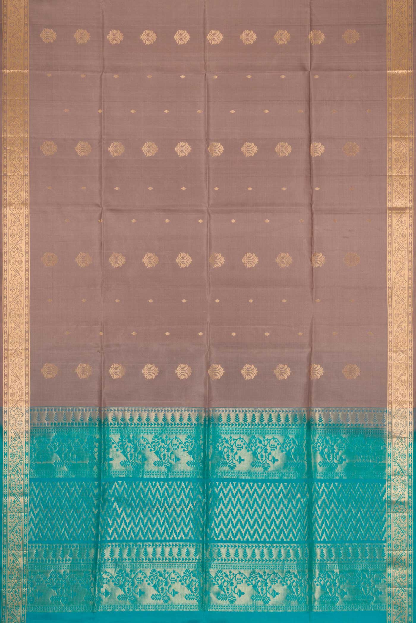 Grey Soft Silk Saree - Image 6