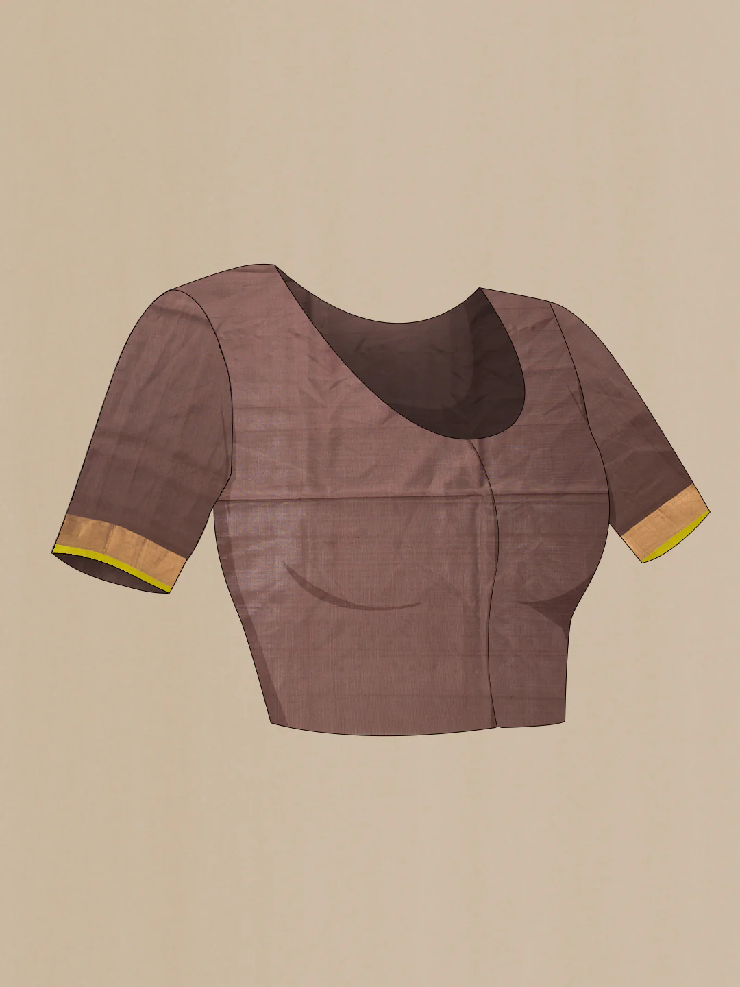 Brown Uppada Silk Saree - Image 5