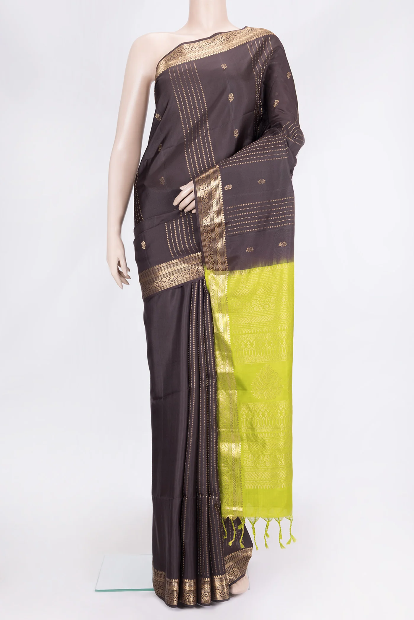 Brown Soft Silk Saree