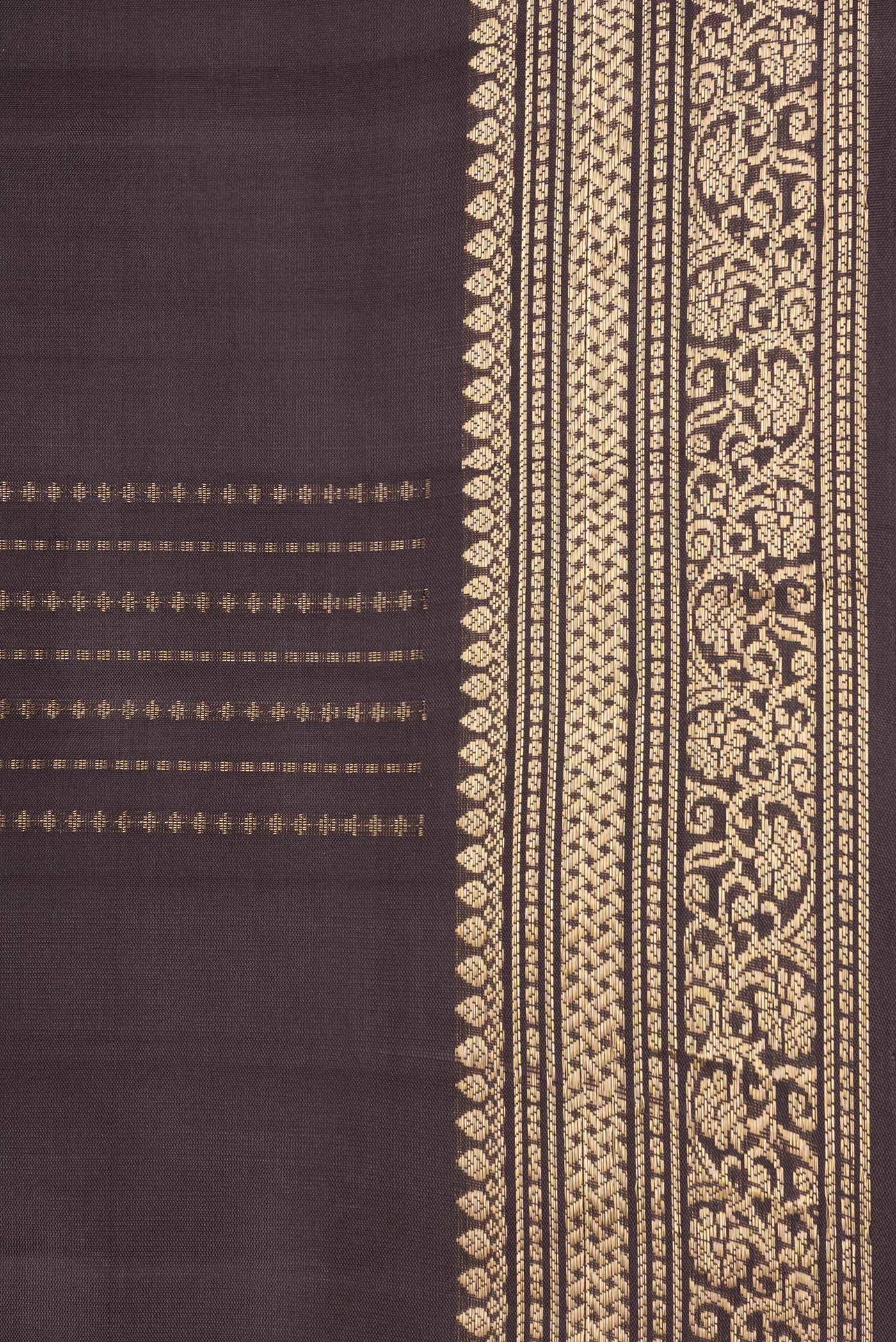 Brown Soft Silk Saree - Image 3