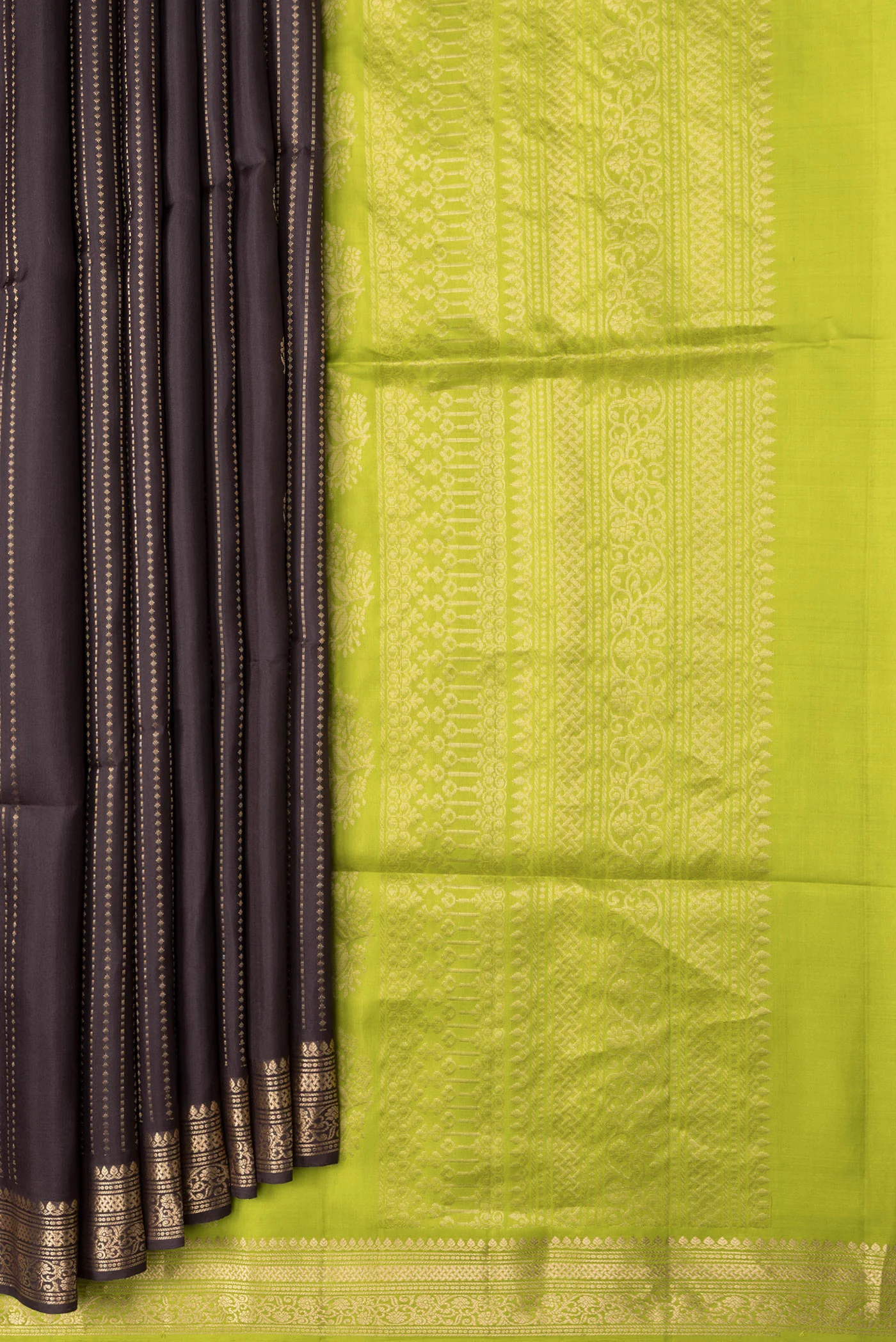 Brown Soft Silk Saree - Image 4