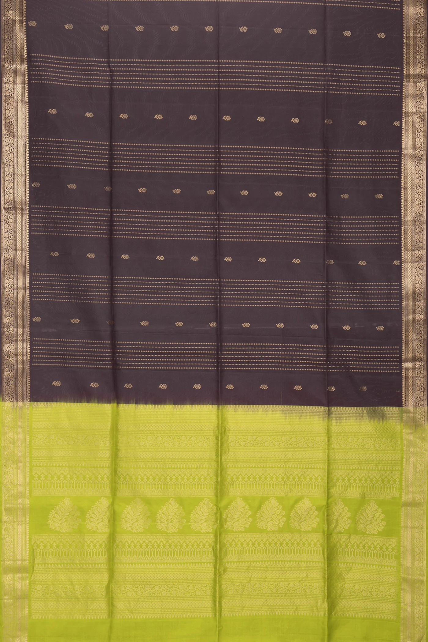 Brown Soft Silk Saree - Image 6
