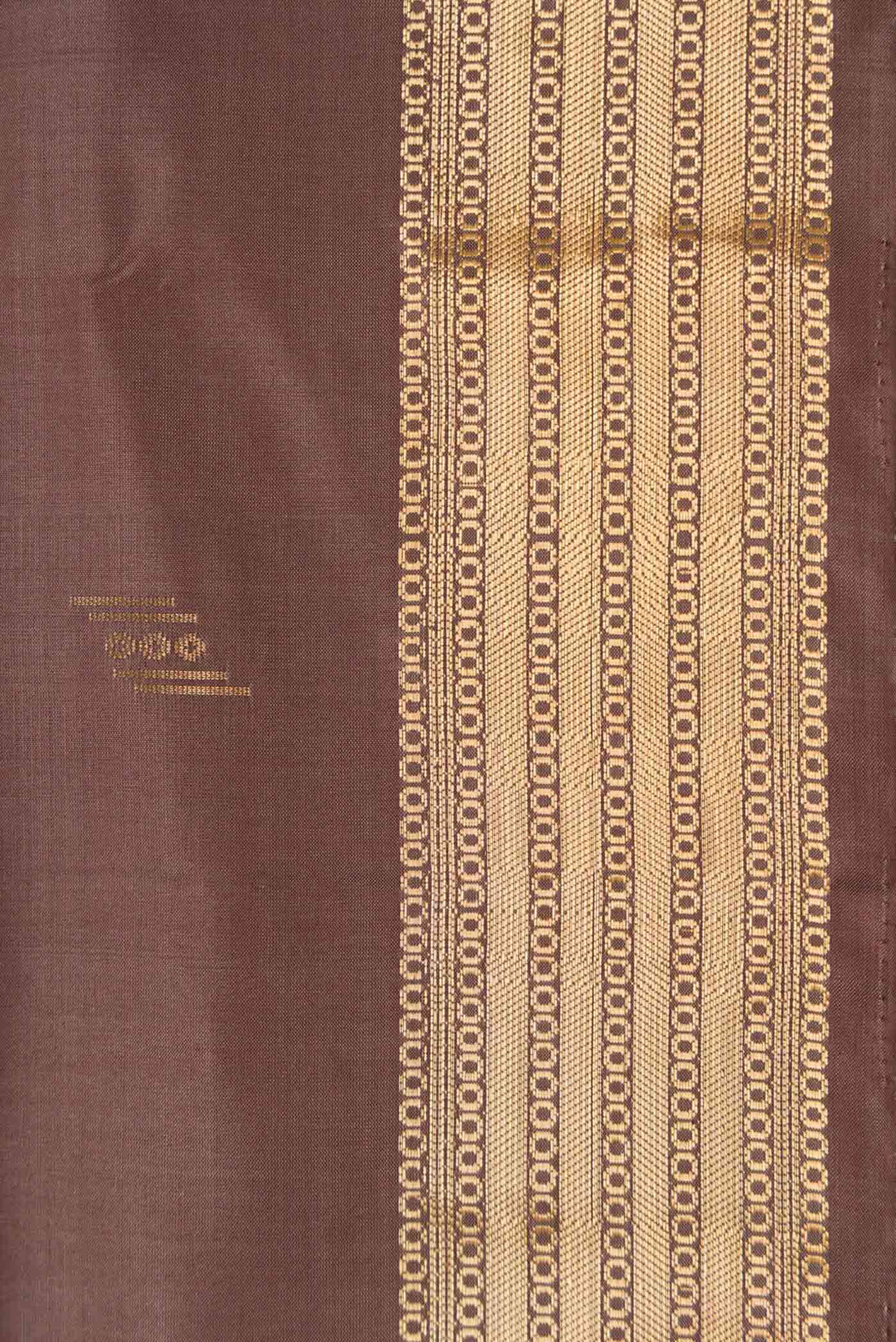 Brown Dual Tone Soft Silk Saree - Image 3