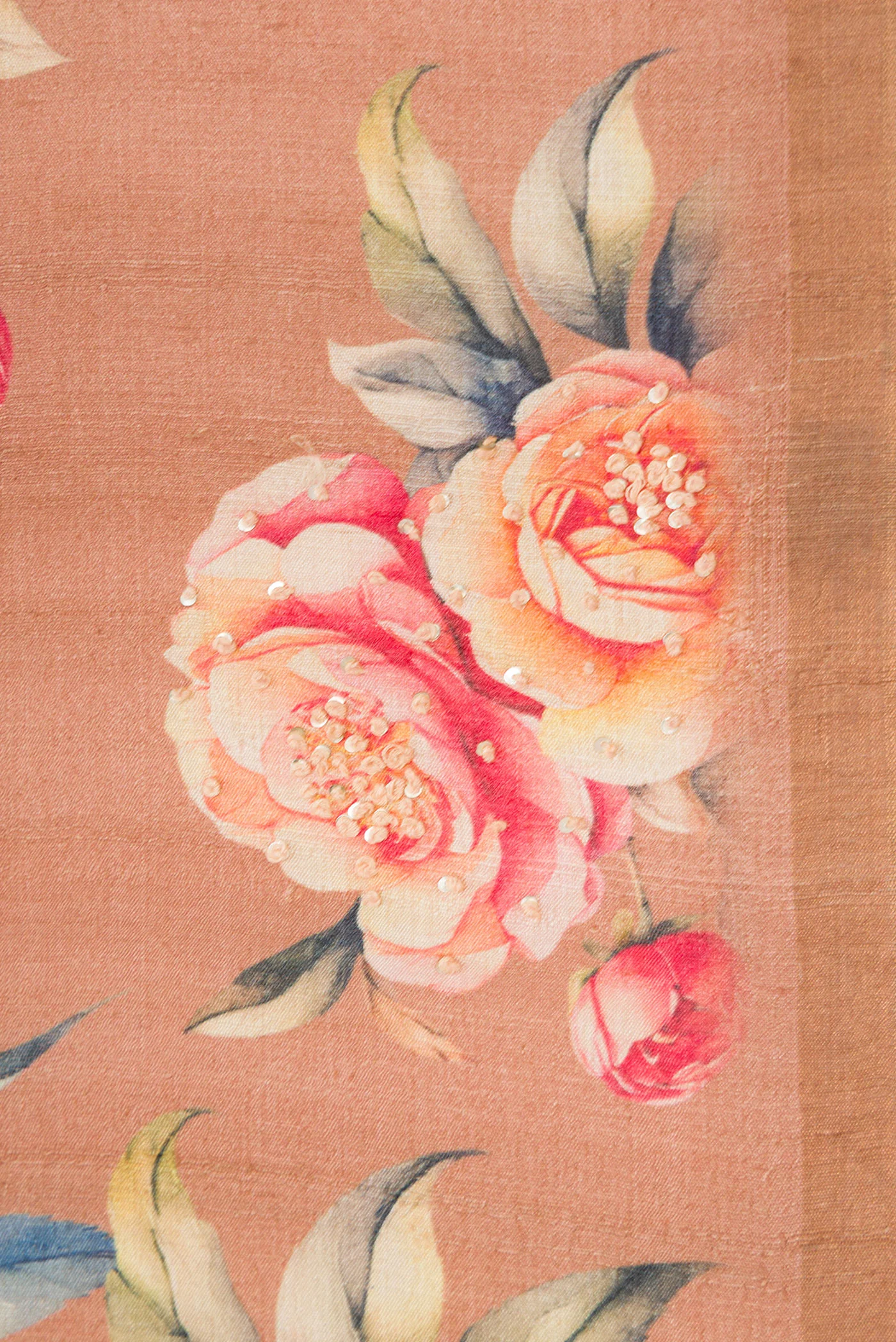 Brown Tussar Silk Saree - Image 3