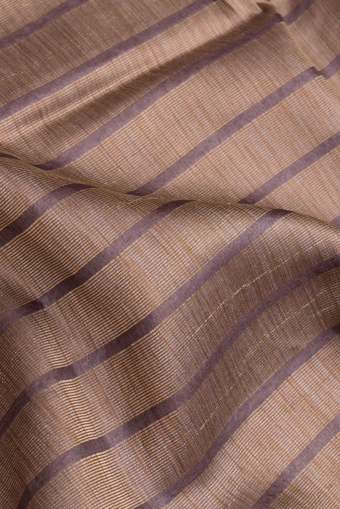 Brown Dual Tone Tussar Silk Saree - Image 2