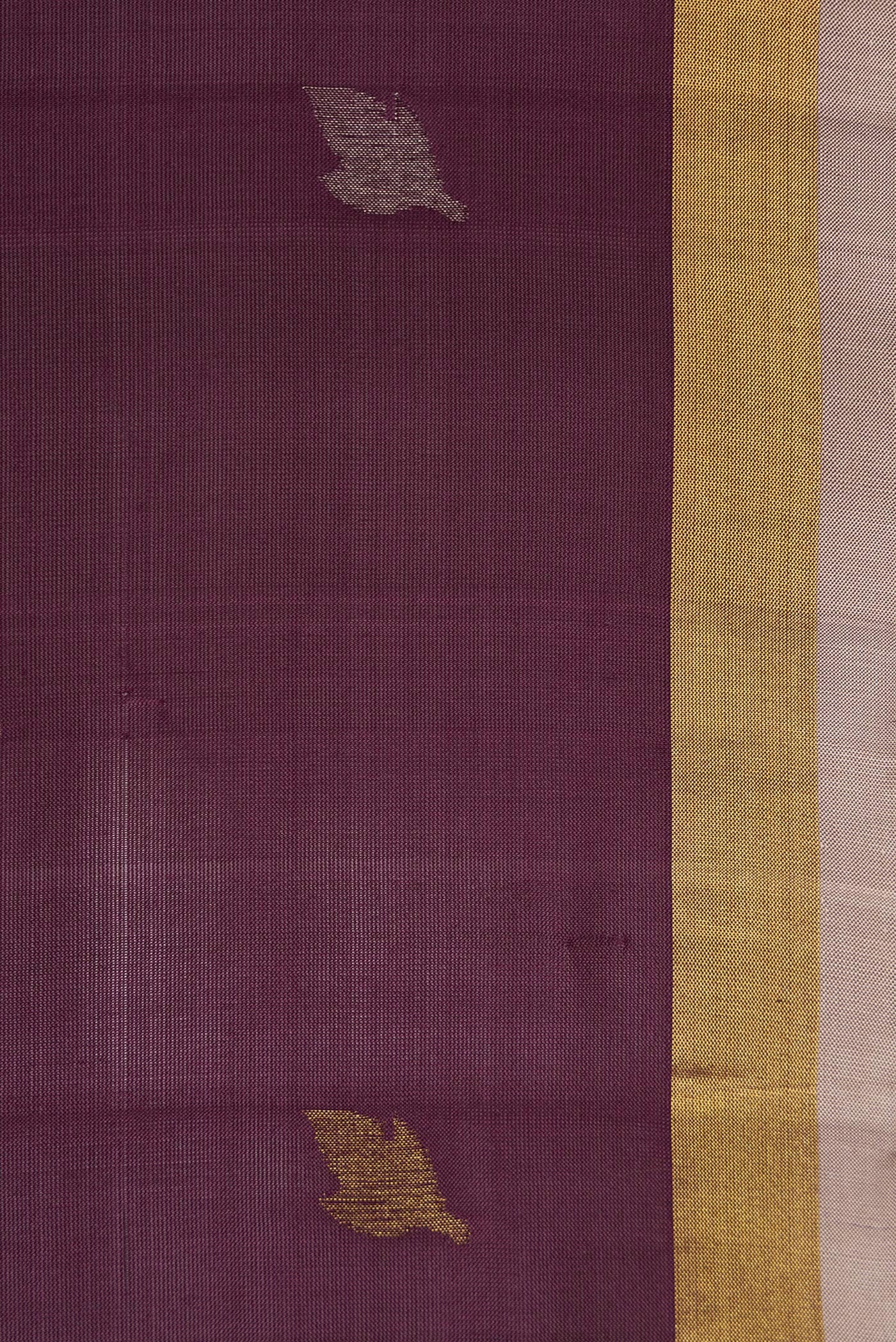 Purple Uppada Silk Saree - Image 3
