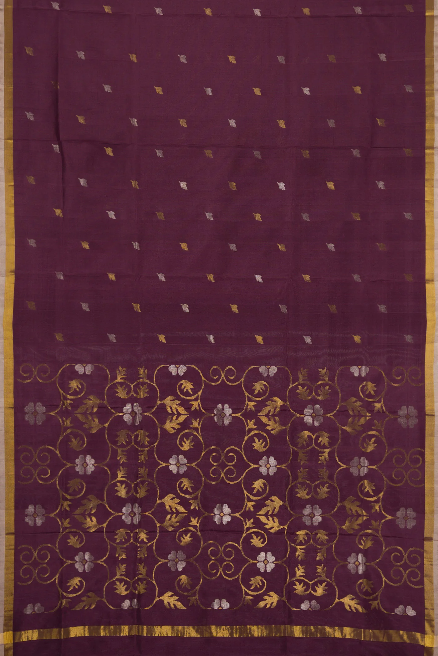 Purple Uppada Silk Saree - Image 6
