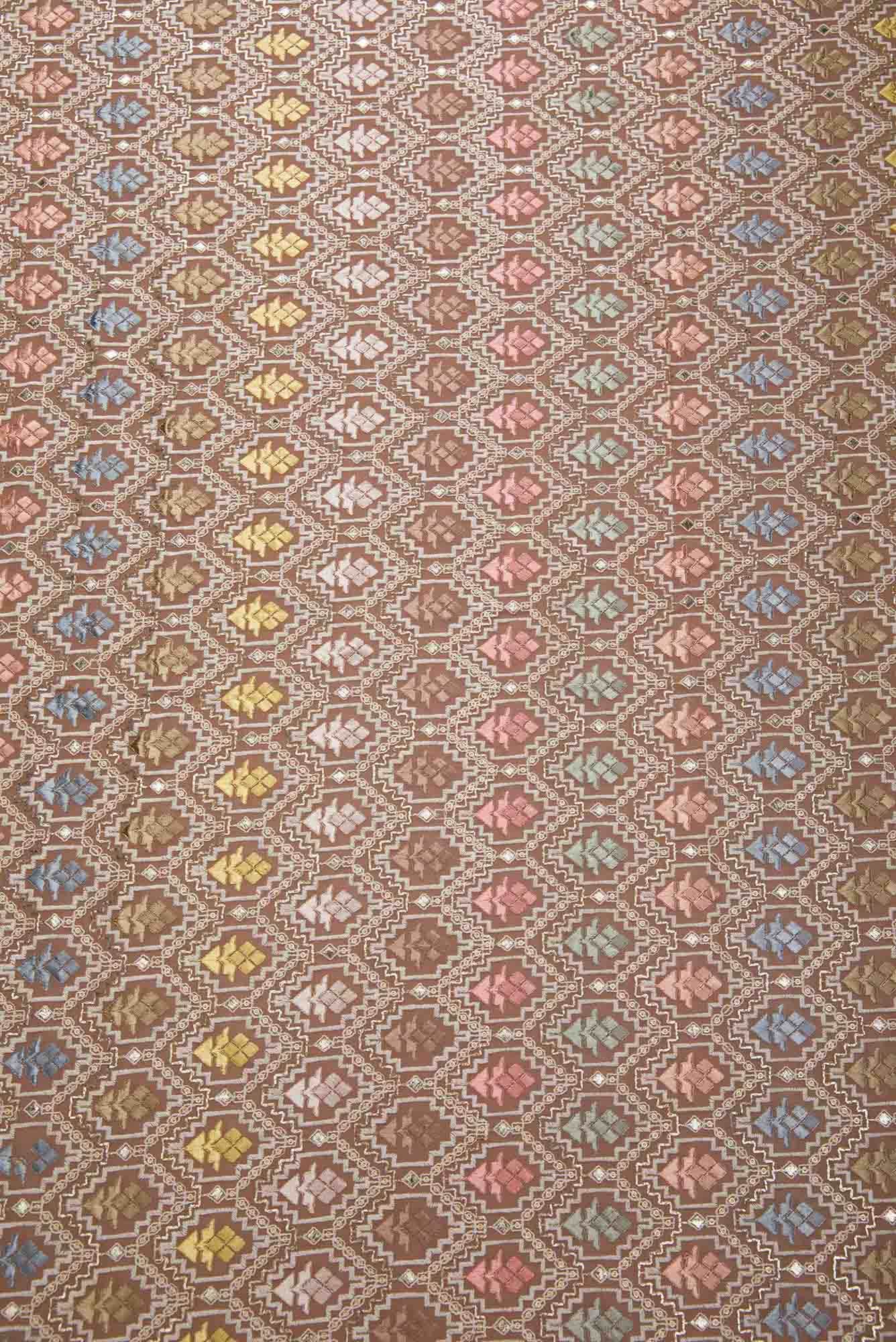 Brown Georgette Dress Material - Image 2