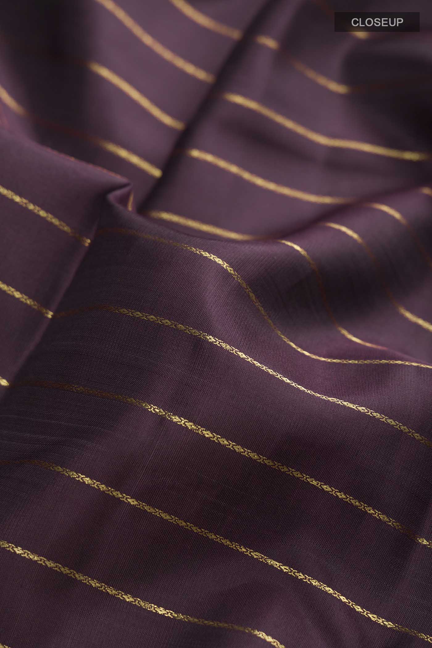 Brown Kanchipuram Silk Saree - Image 2
