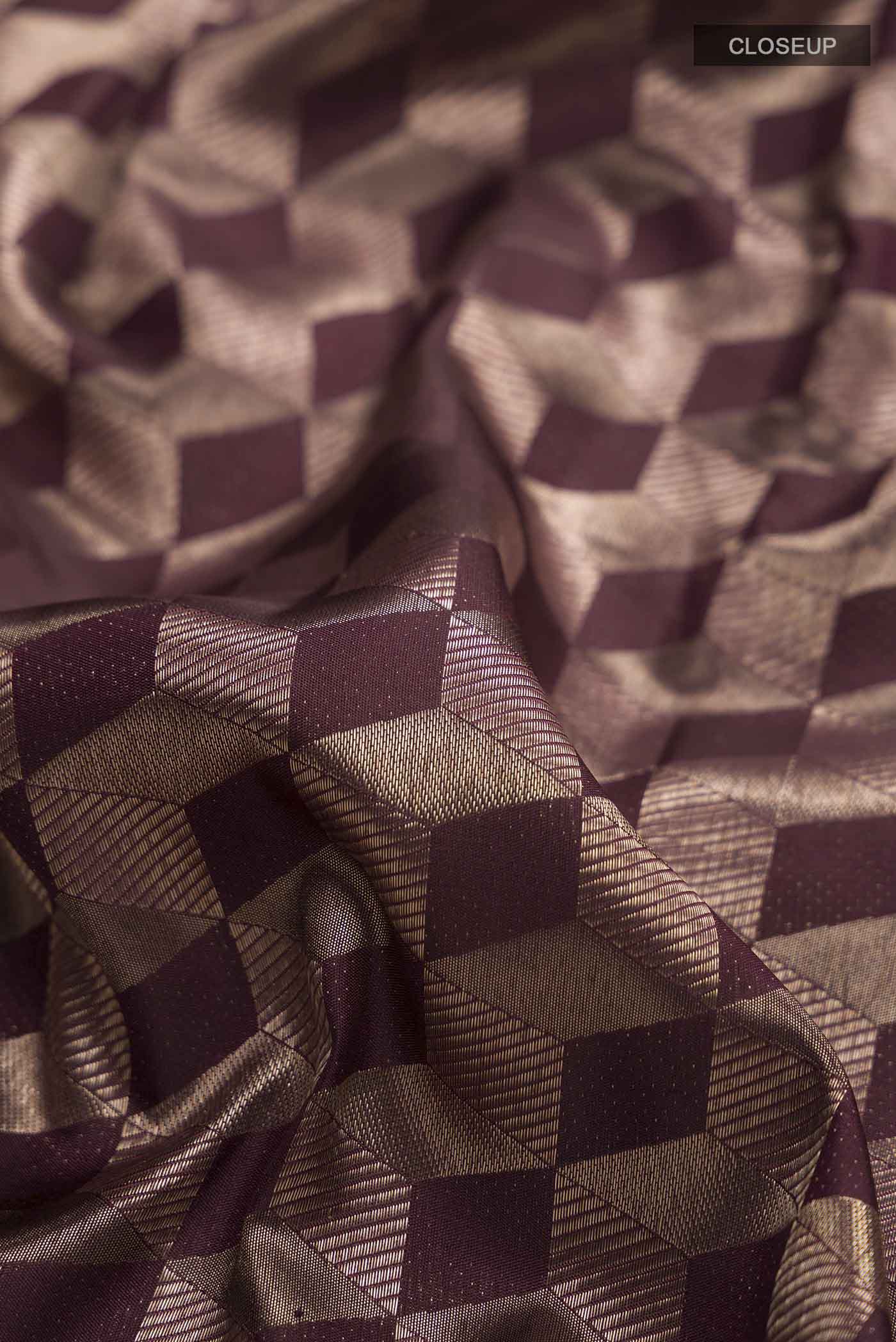 Brown Kanchipuram Silk Saree - Image 2