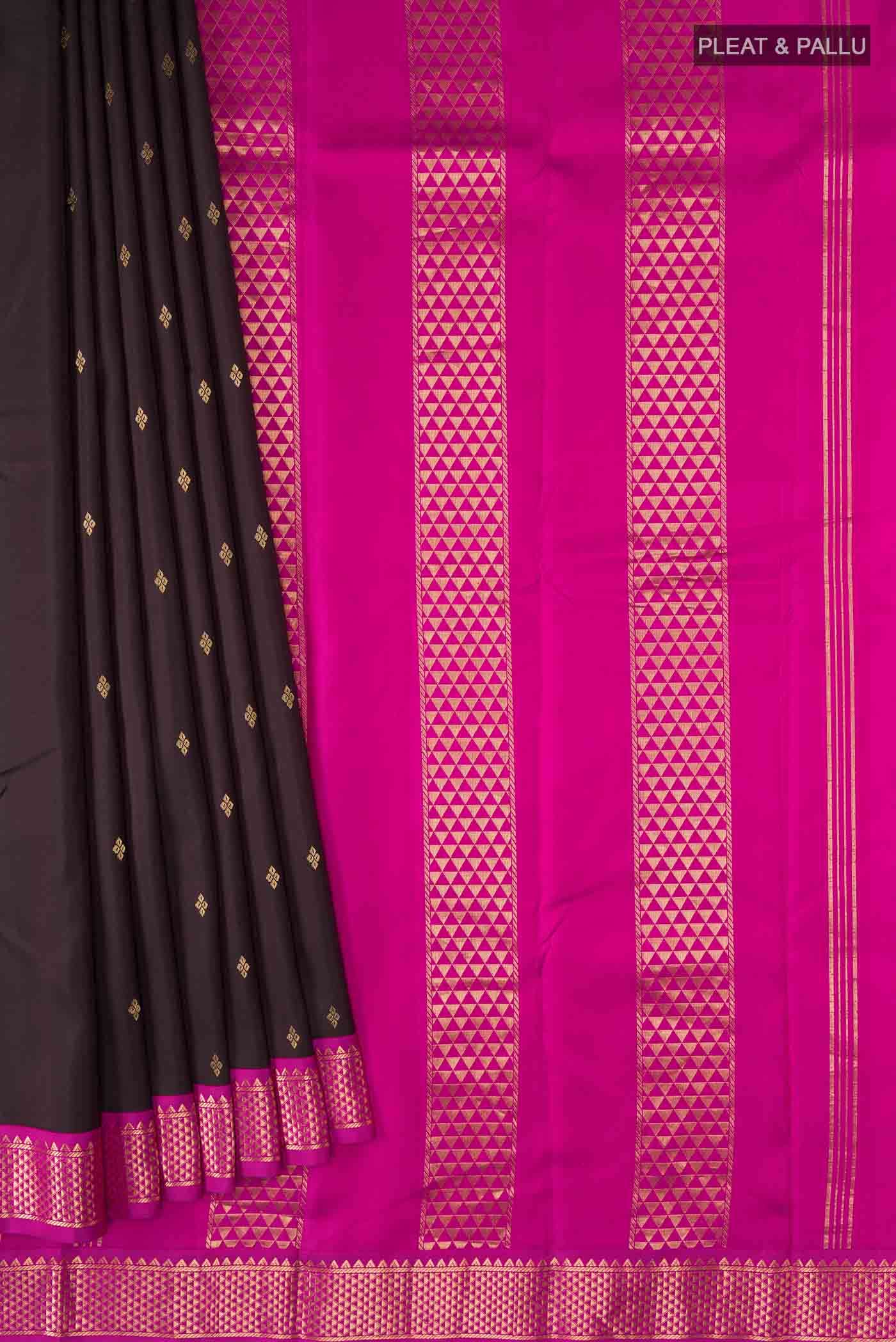 Brown Kanchipuram Silk Saree - Image 2