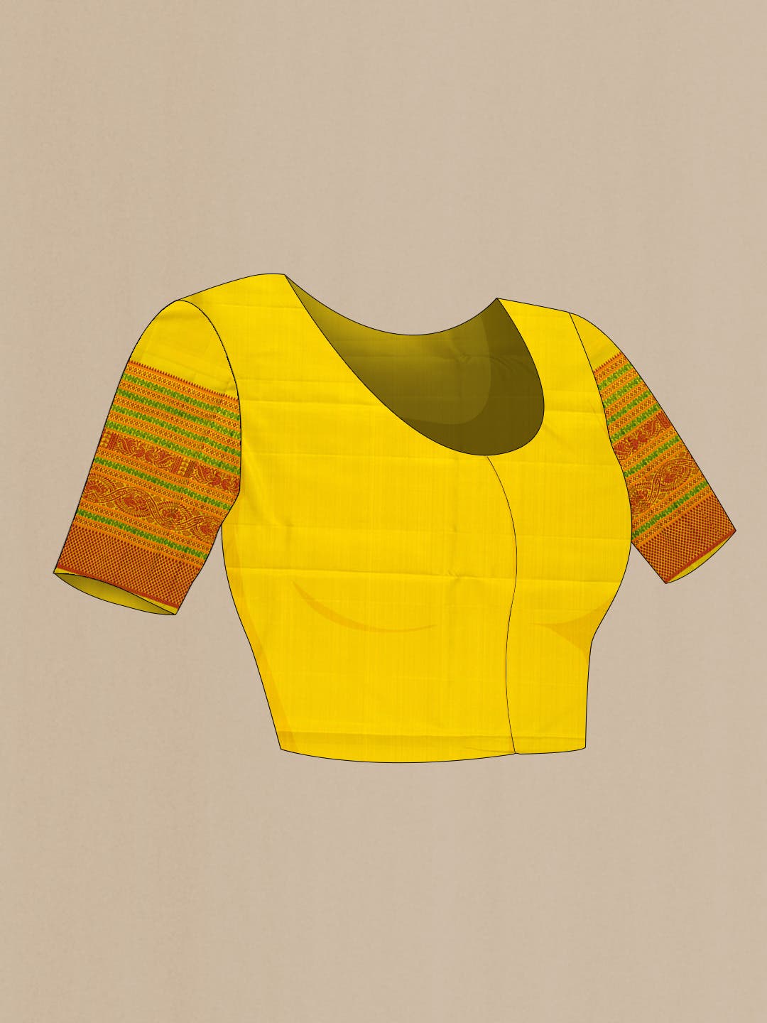 Brown Kanchipuram Silk Saree - Image 12