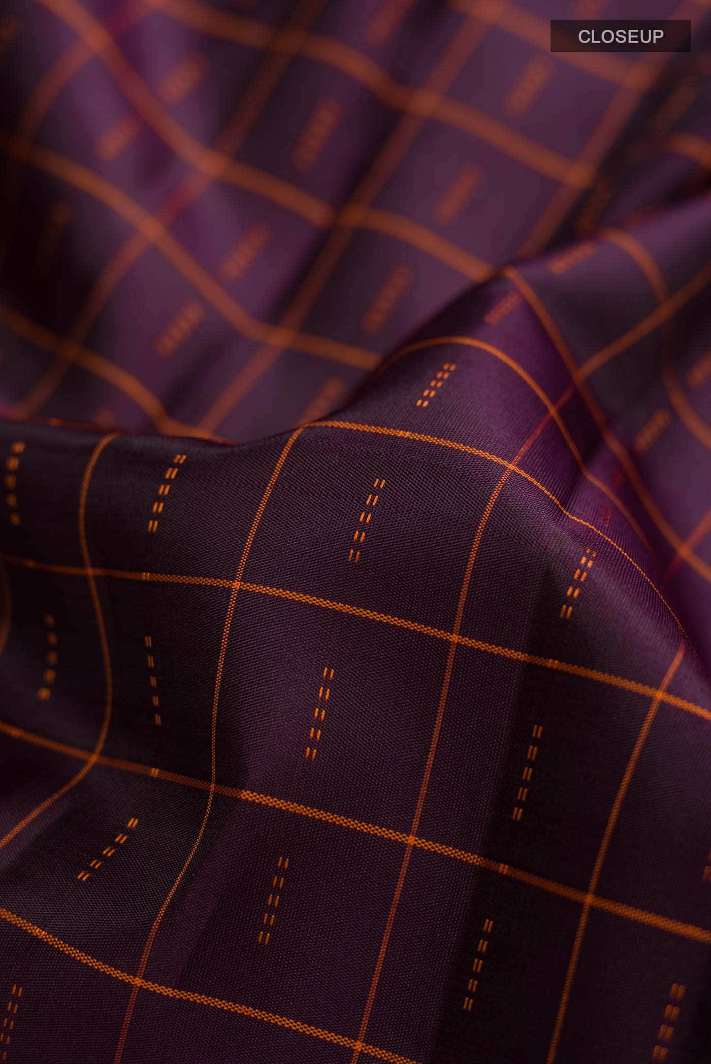 Brown Kanchipuram Silk Saree - Image 3