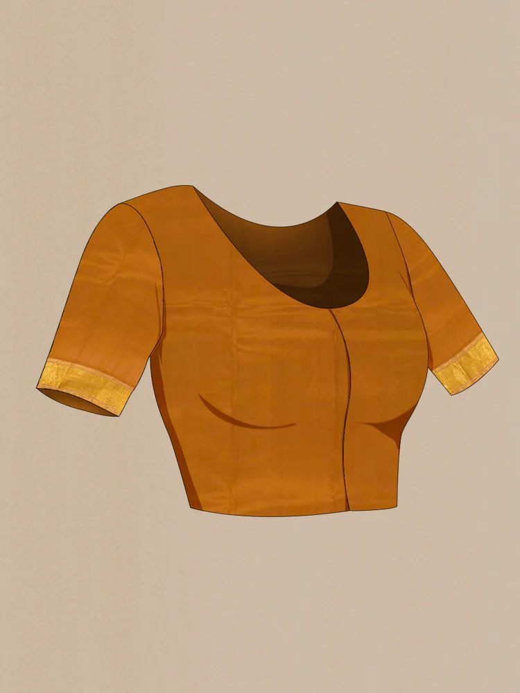 Mustard Kanjivaram Silk Saree - Image 4