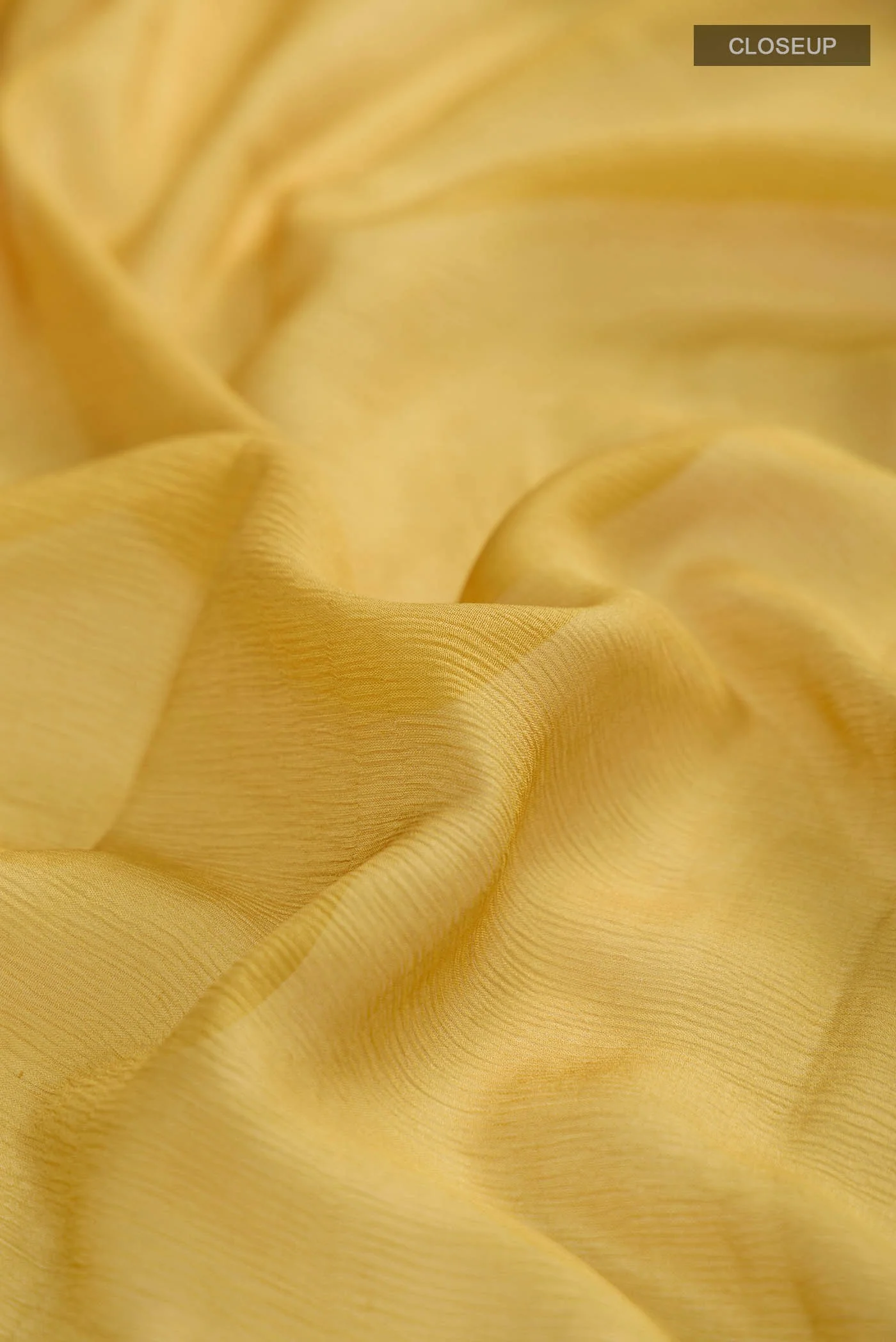 Beige Mysore Chiffon Saree - Image 2