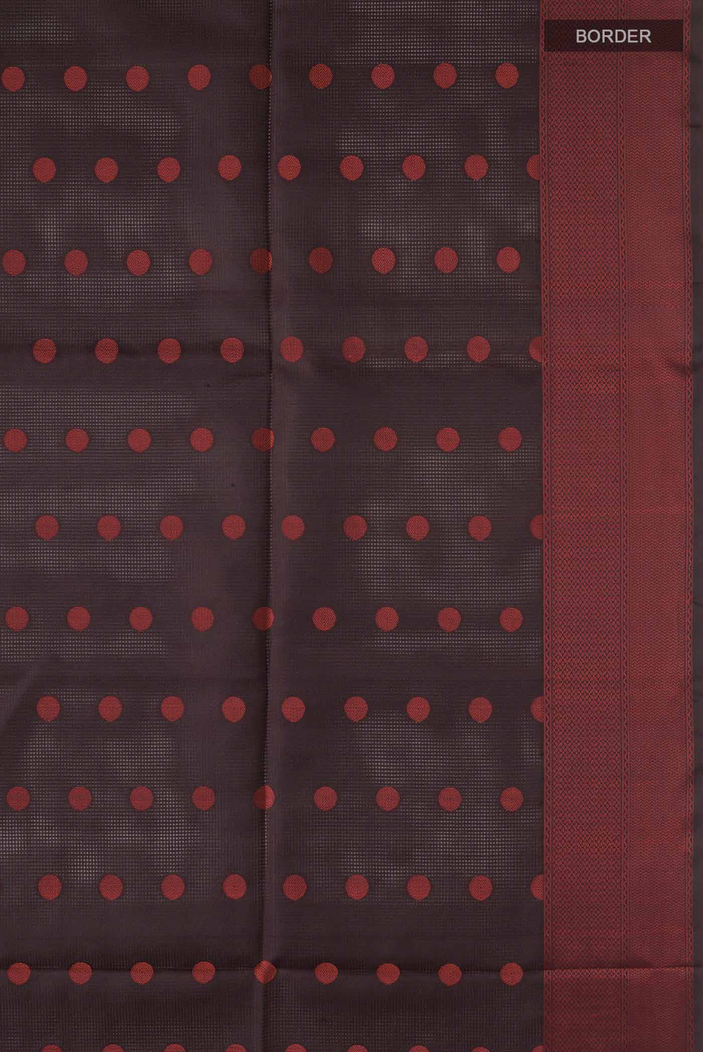Brown Soft Silk Saree - Image 3