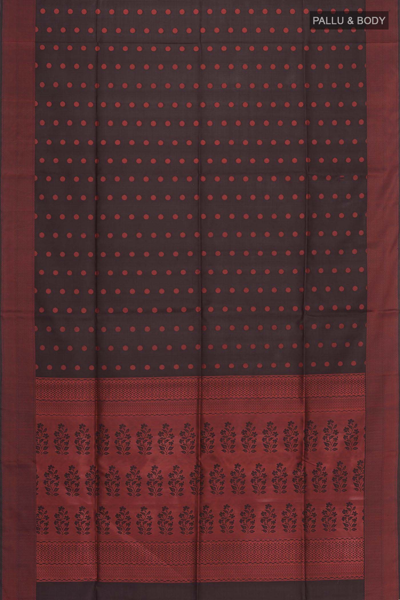 Brown Soft Silk Saree - Image 6