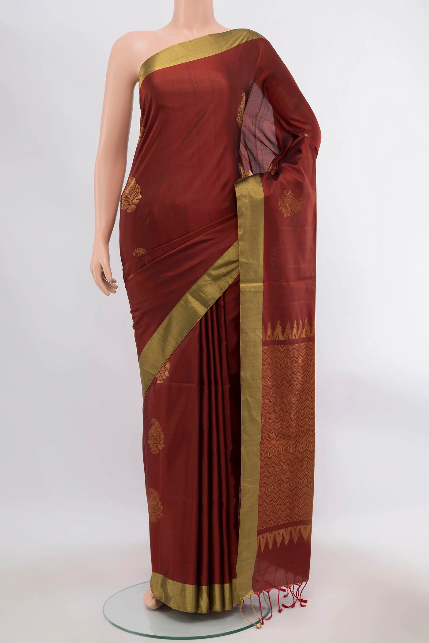Brown Soft Silk Saree