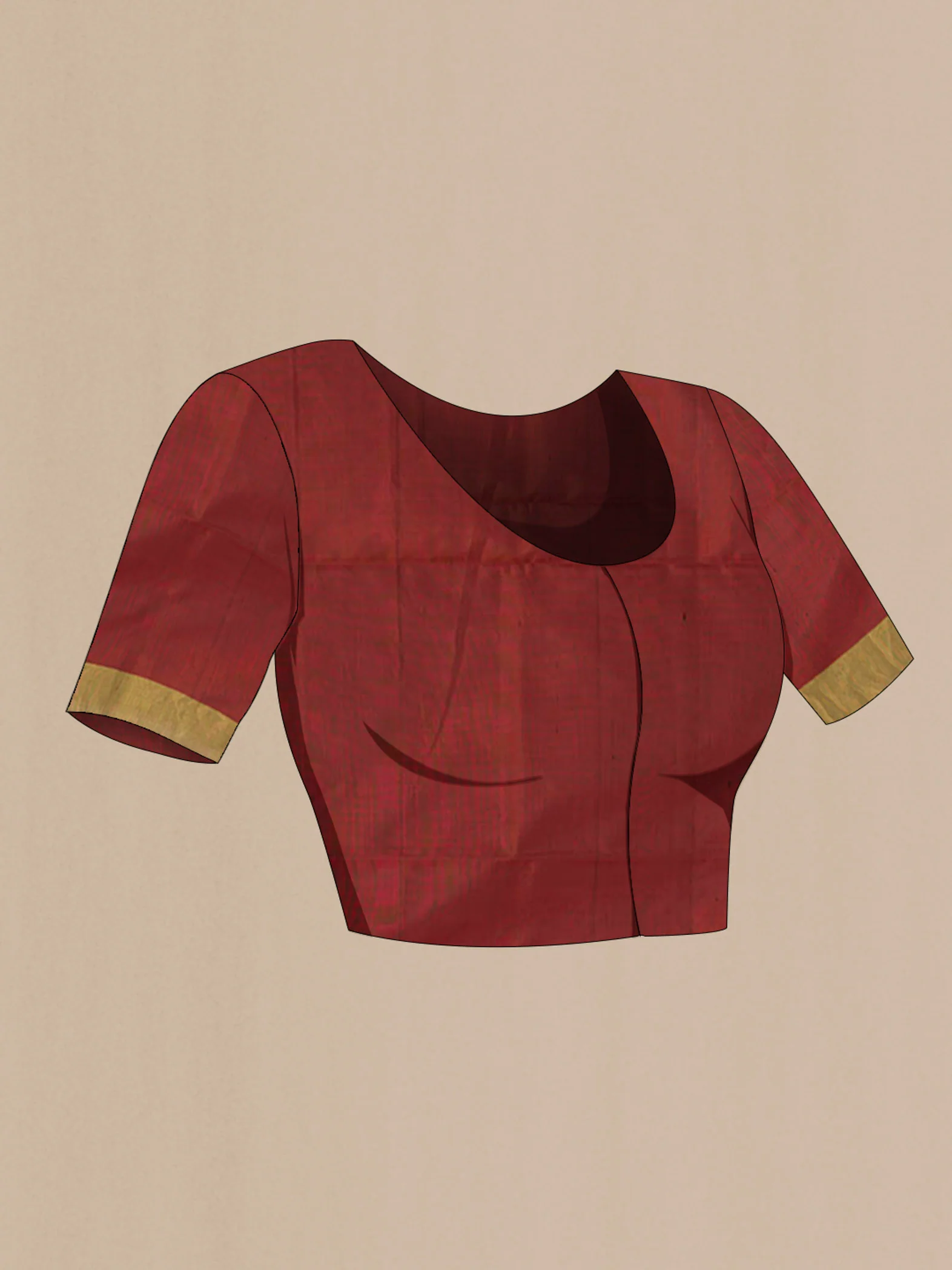 Brown Soft Silk Saree - Image 4