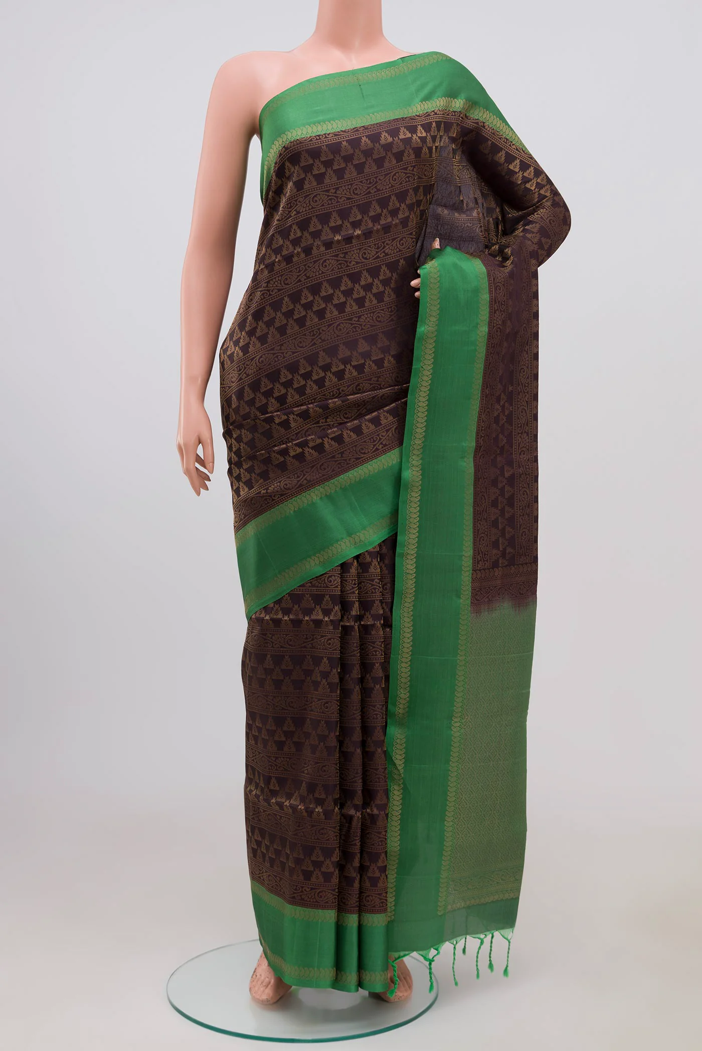 Brown Soft Silk Saree