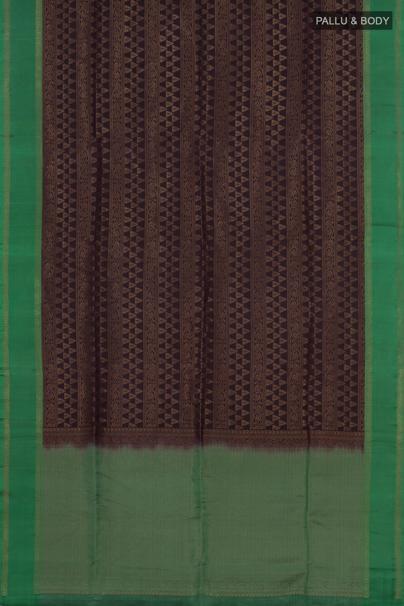Brown Soft Silk Saree - Image 5