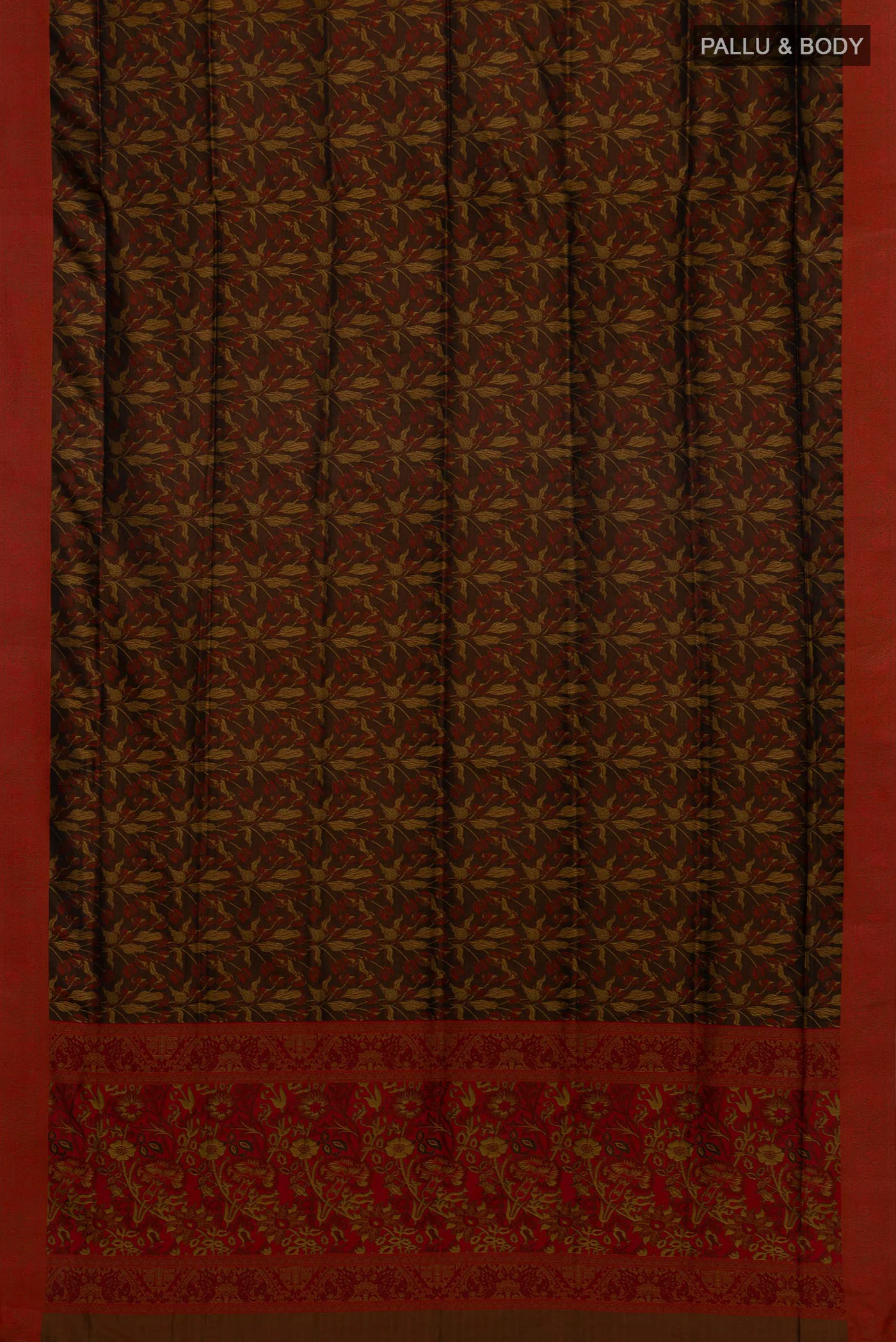 Brown Soft Silk Saree - Image 5