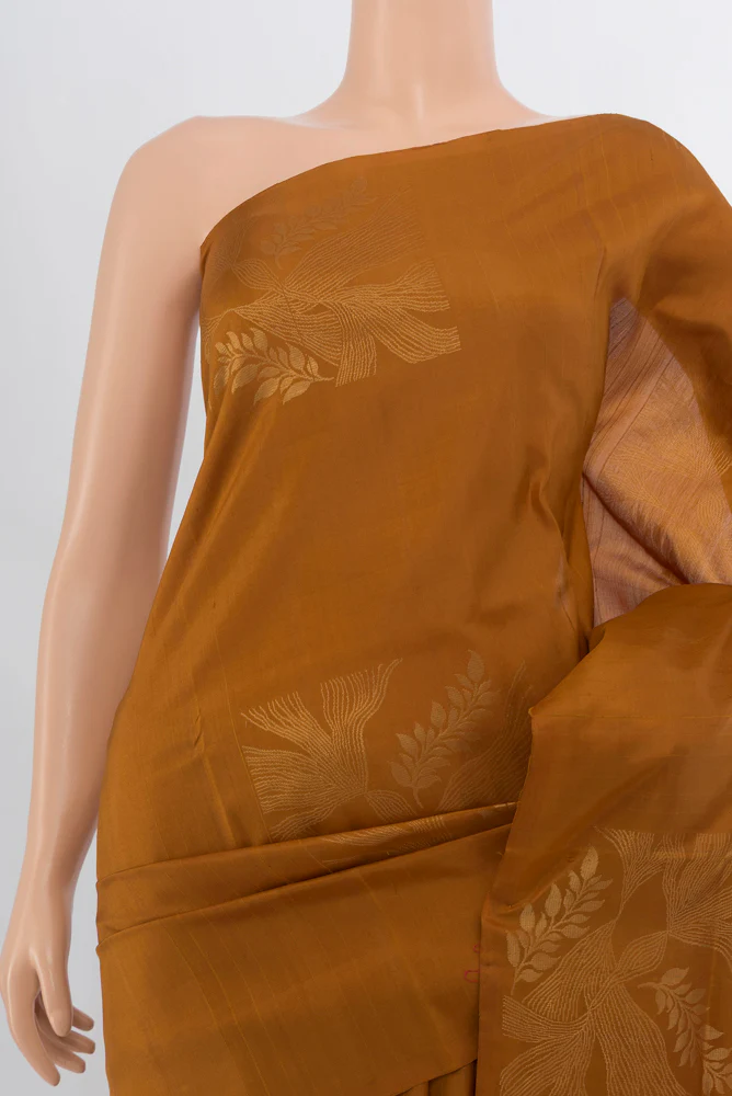 Brown Soft Silk Saree - Image 2