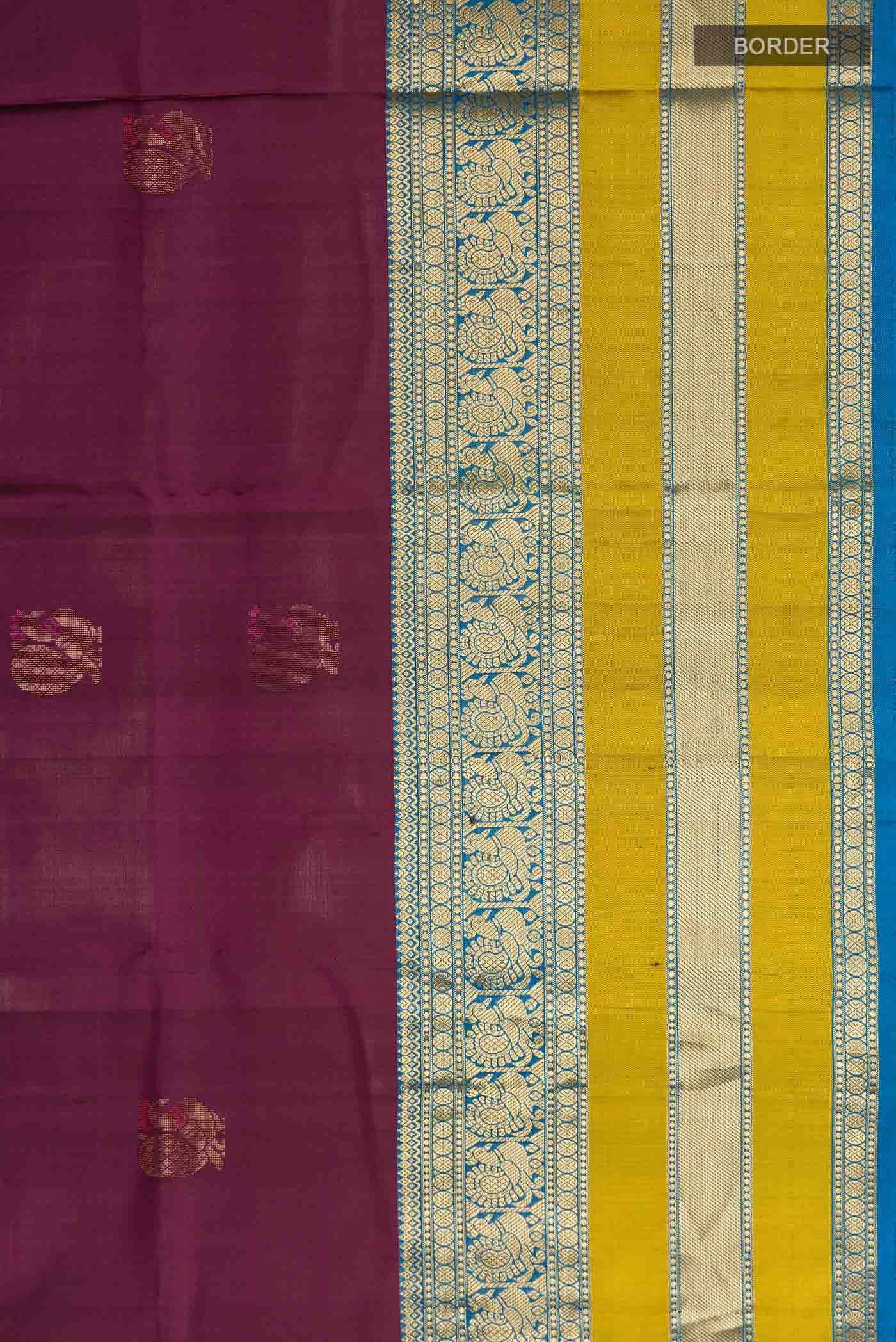 Brown Soft Silk Saree - Image 4