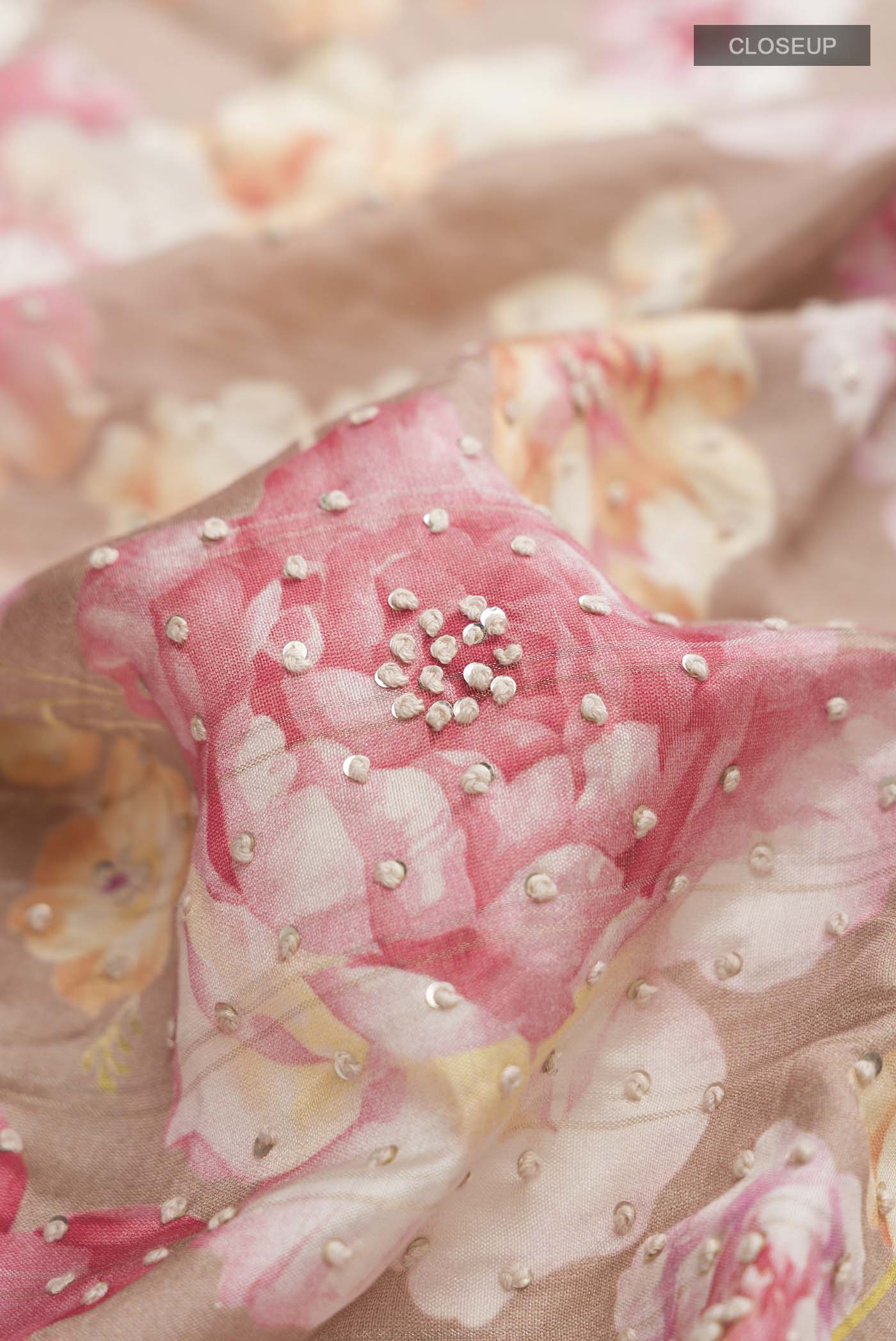 Brown Tussar Silk Saree - Image 2