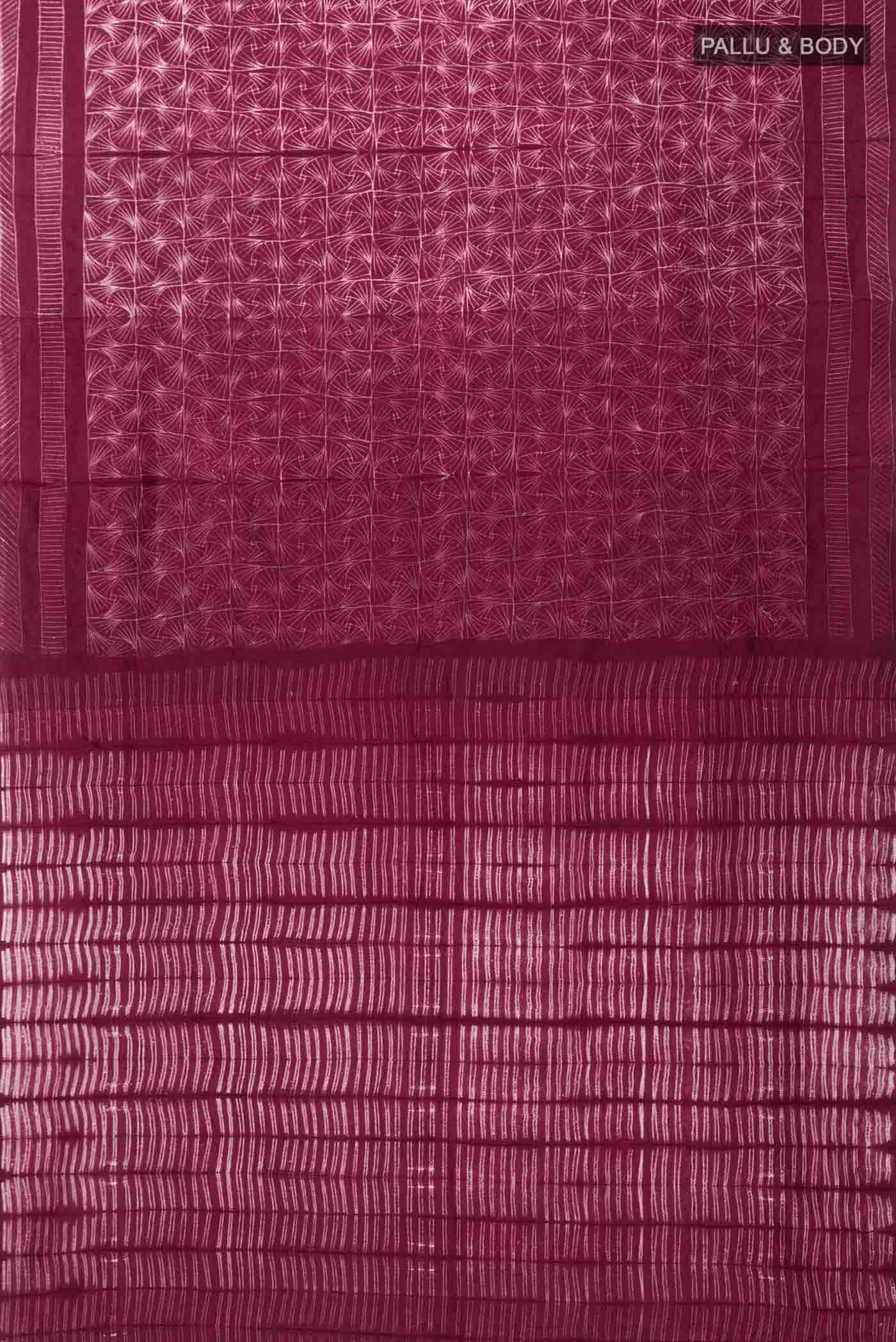 Brown Tussar Silk Saree - Image 3