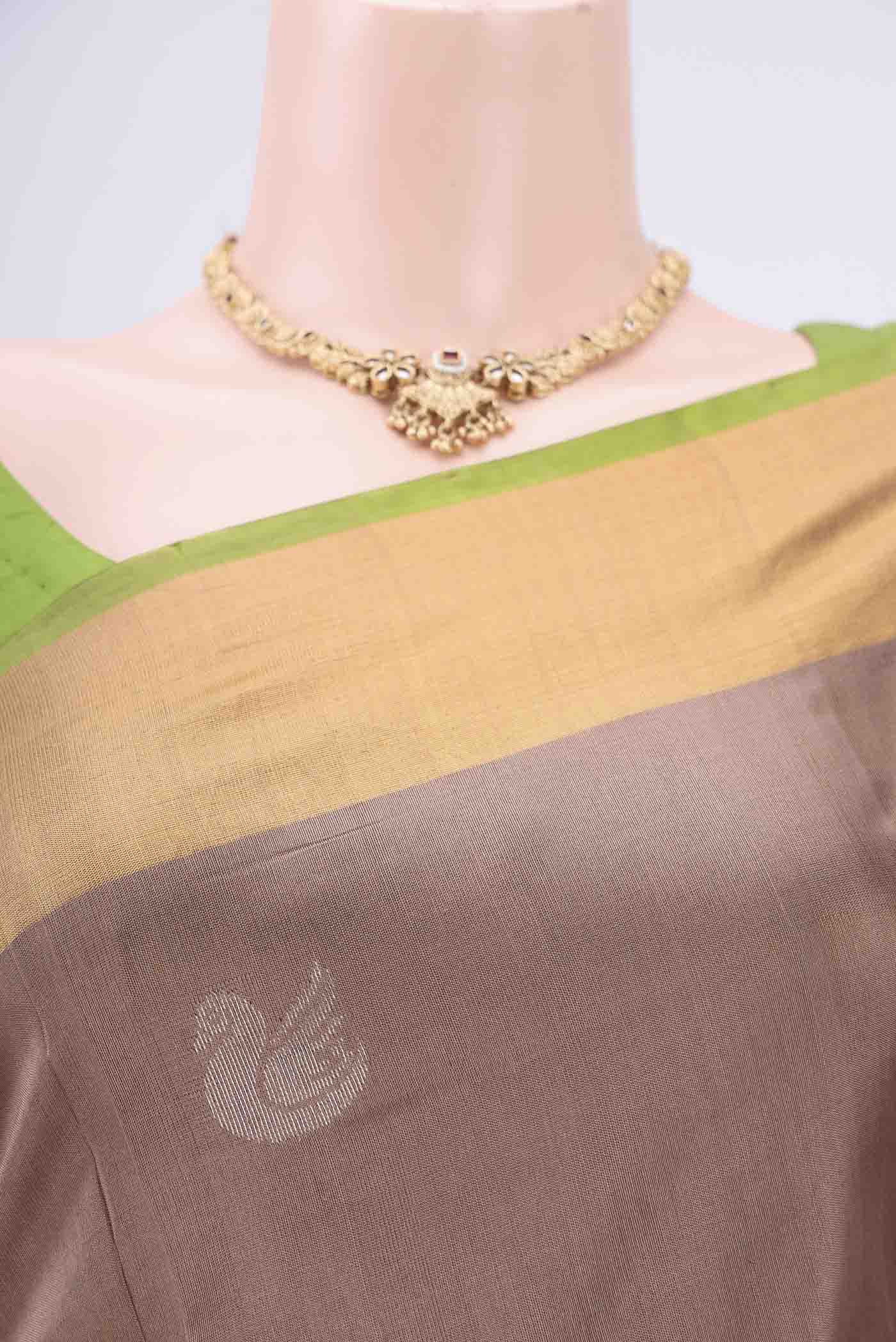 Brown Uppada Silk Saree - Image 2