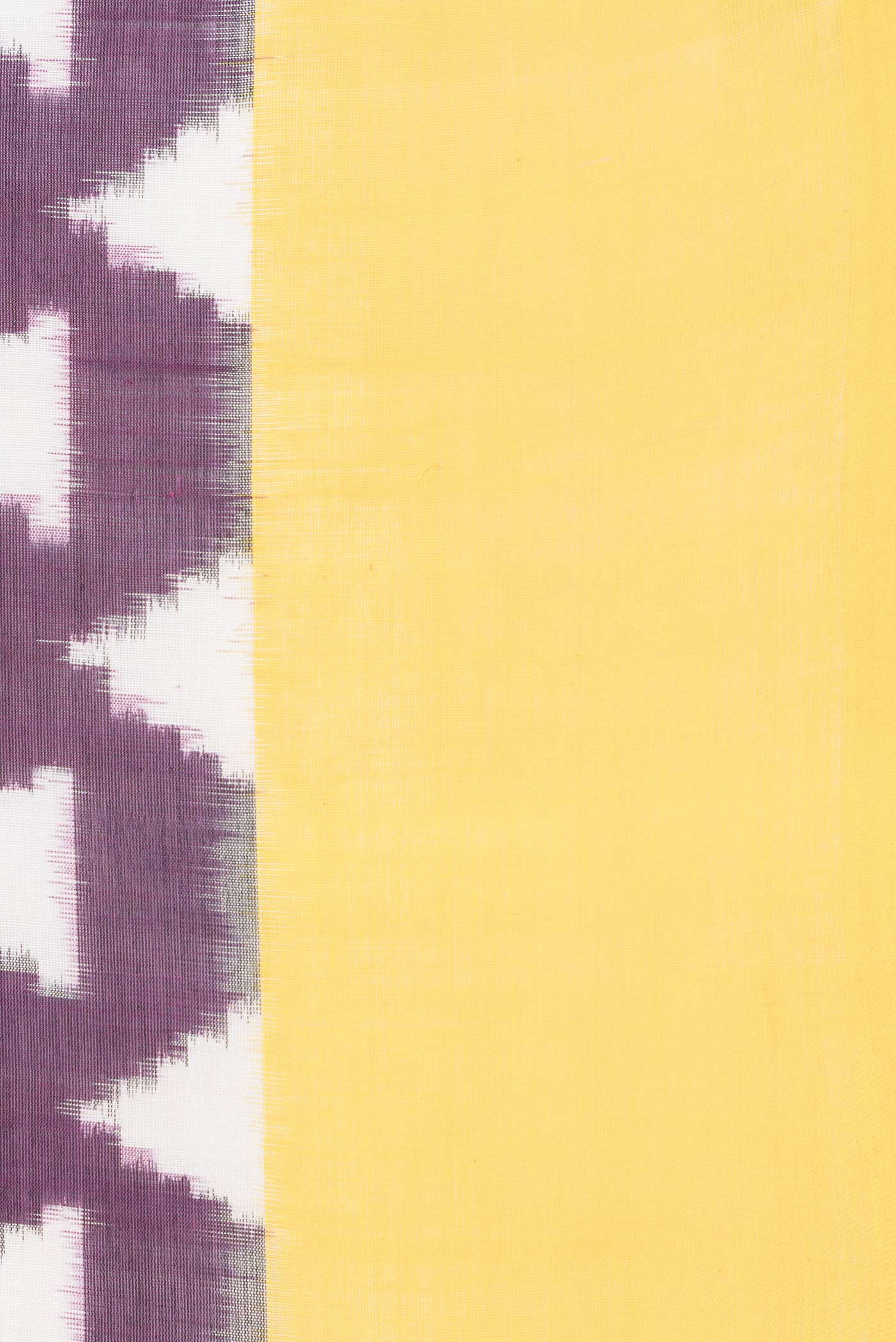Burgundy Dual Tone Double Ikat Saree - Image 3