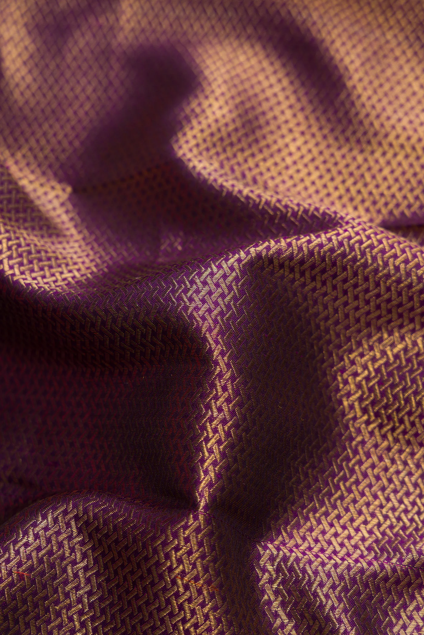 Purple Kanjivaram Silk Saree - Image 2
