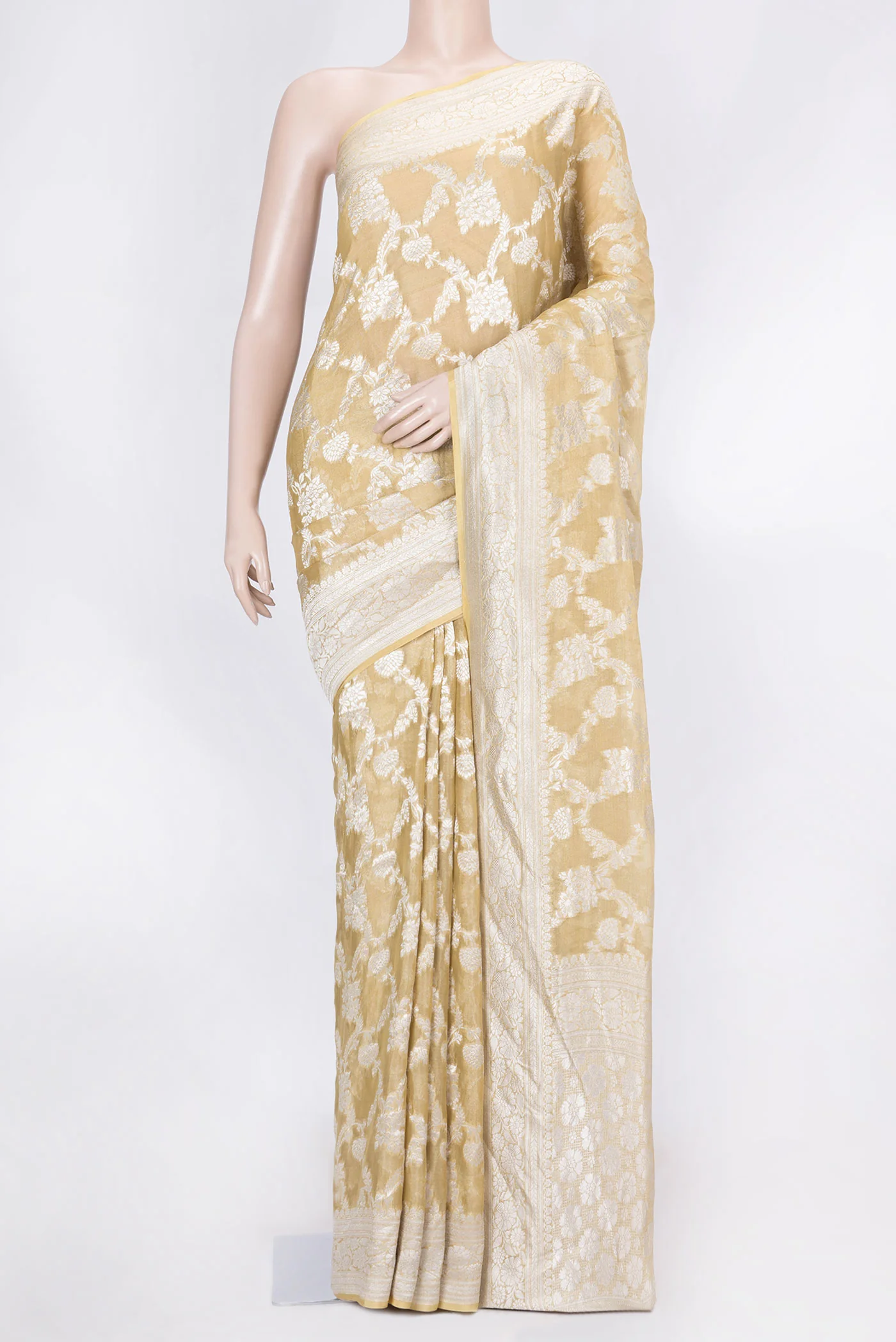 Caramel Dual Tone Mysore Georgette Saree