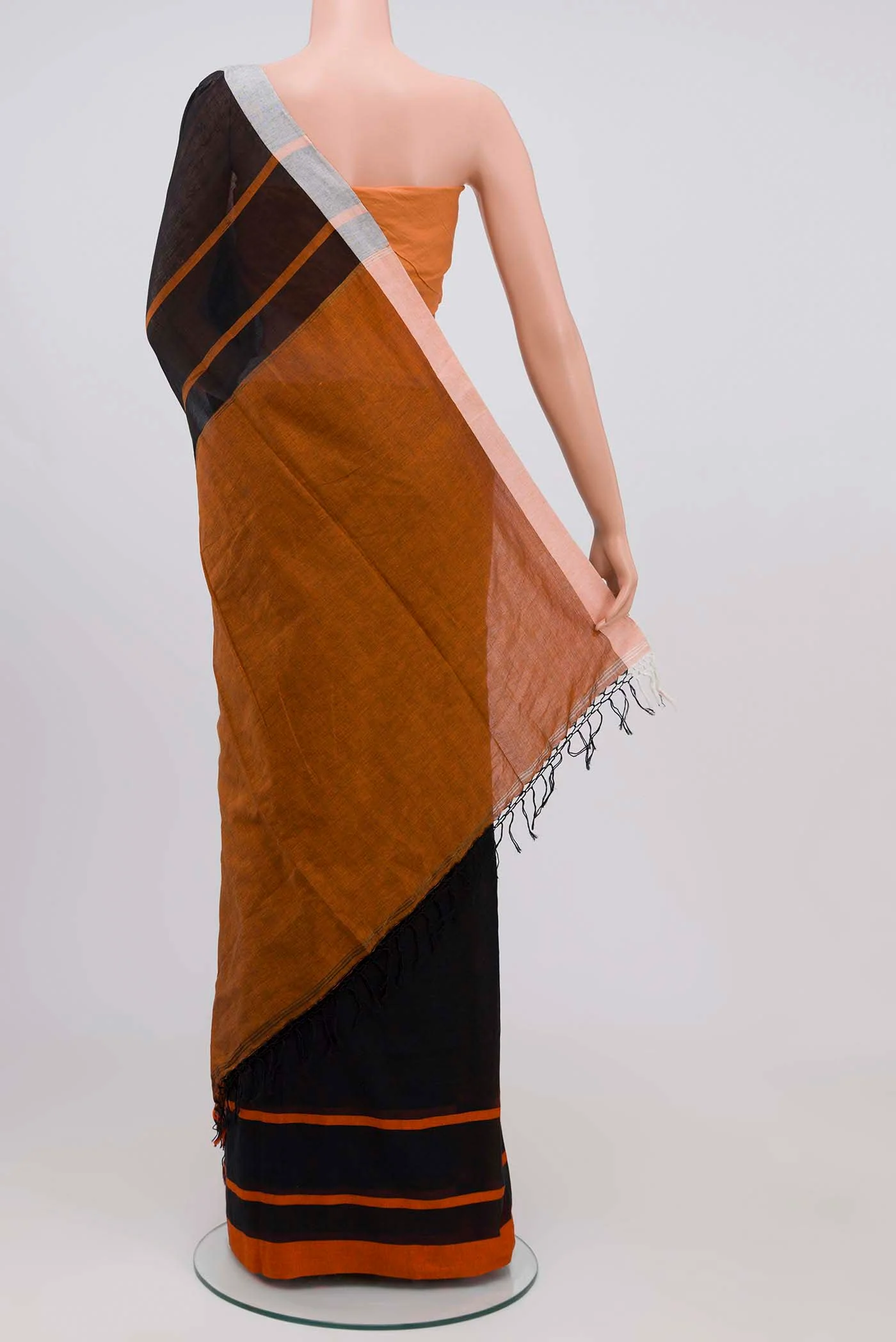 Chhaya-Black Cotton Saree - Image 5